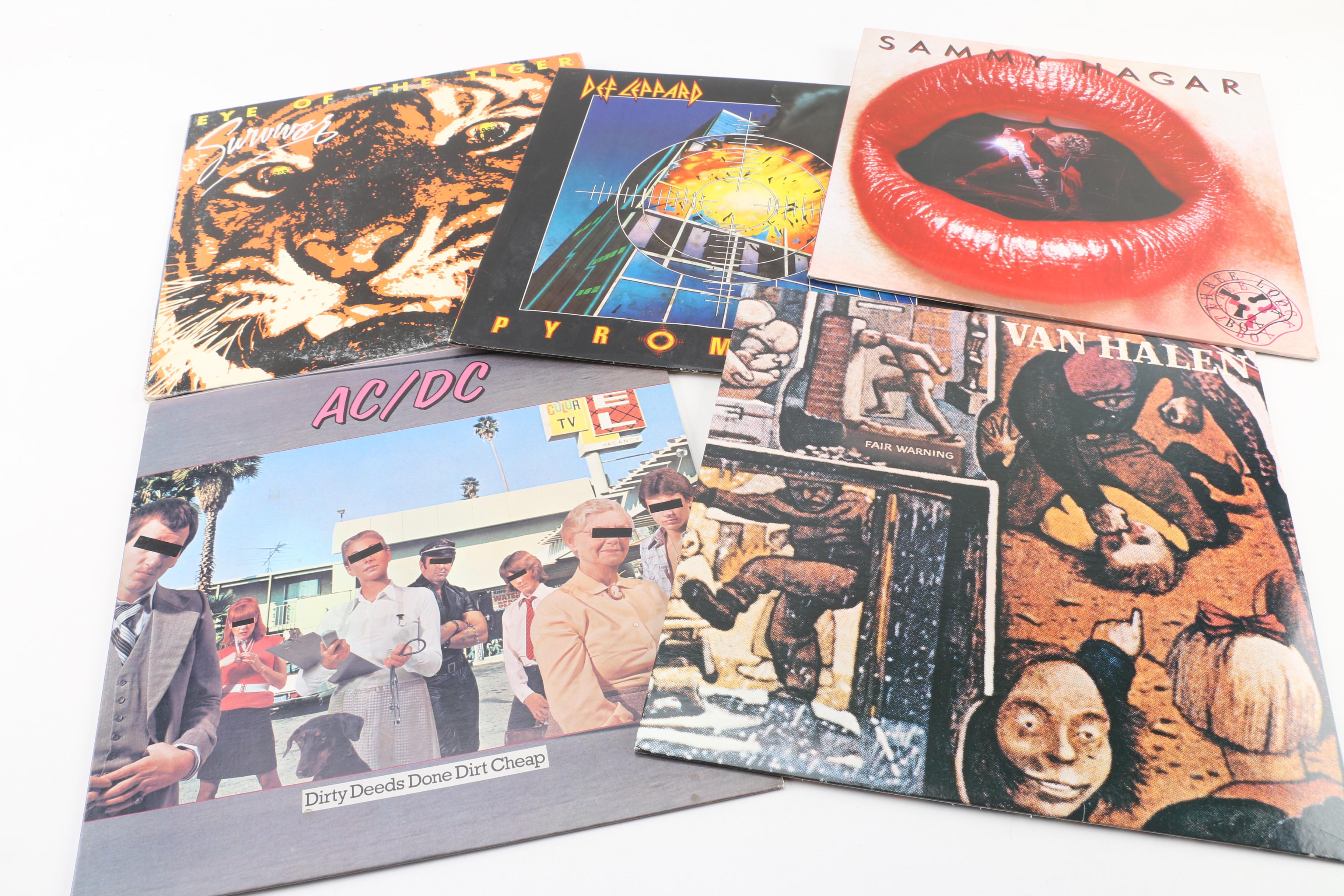 AC/DC, Sammy Hagar, Def Leppard, and Other Rock Records