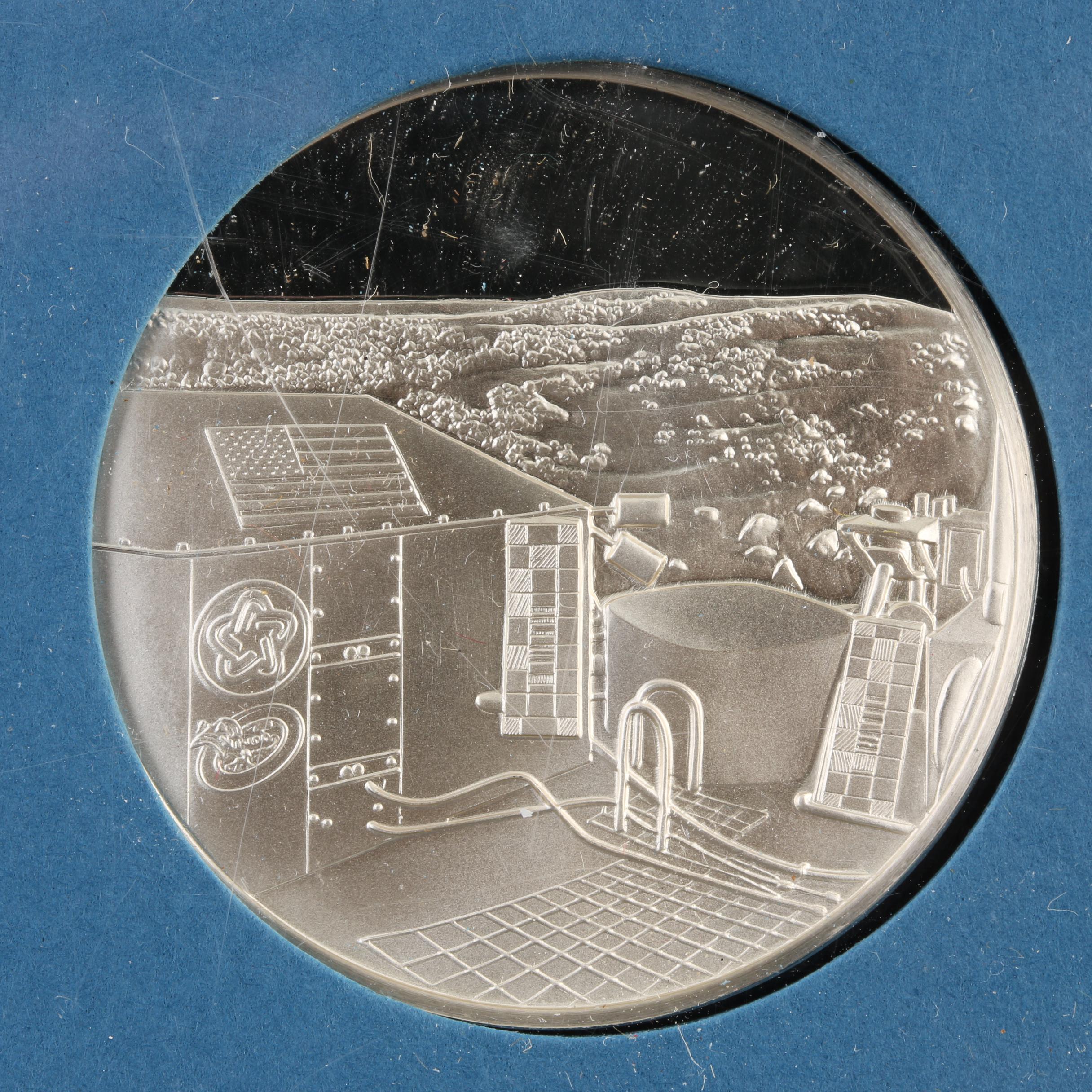 Three Commemorative Franklin Mint Silver Proof Medals