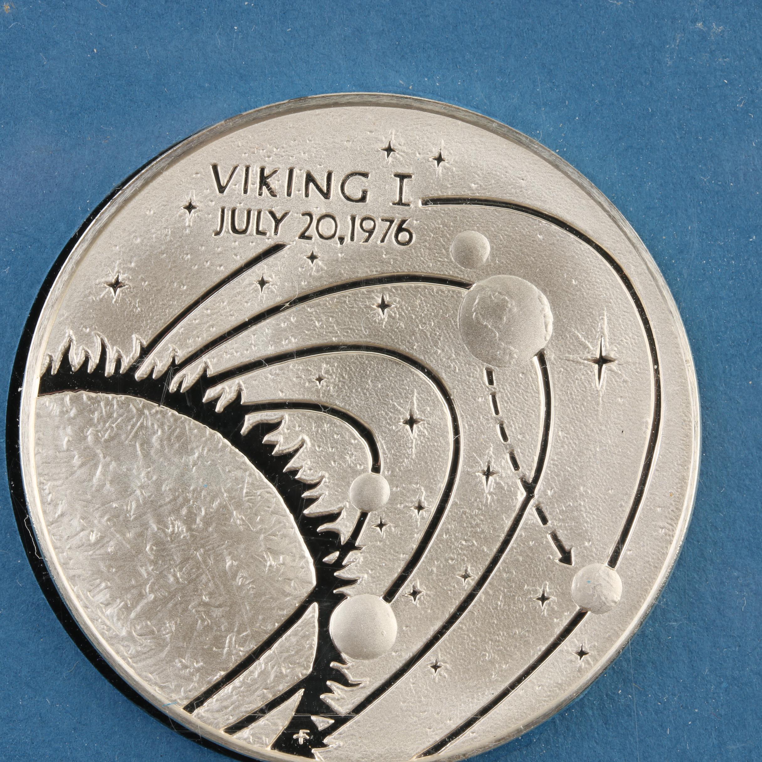 Three Commemorative Franklin Mint Silver Proof Medals