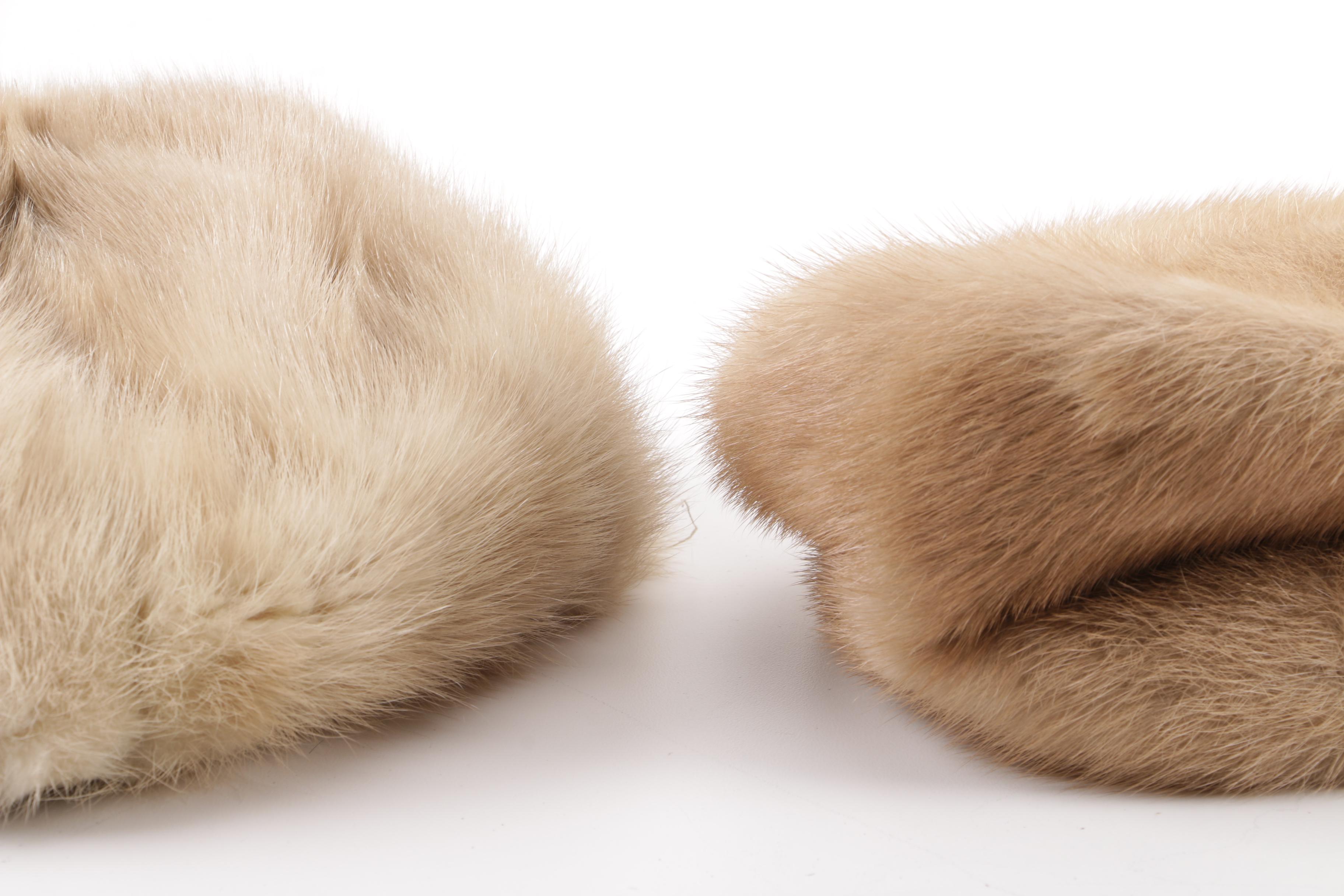 Women's Vintage Mink Fur Hats and Collar including René Michael