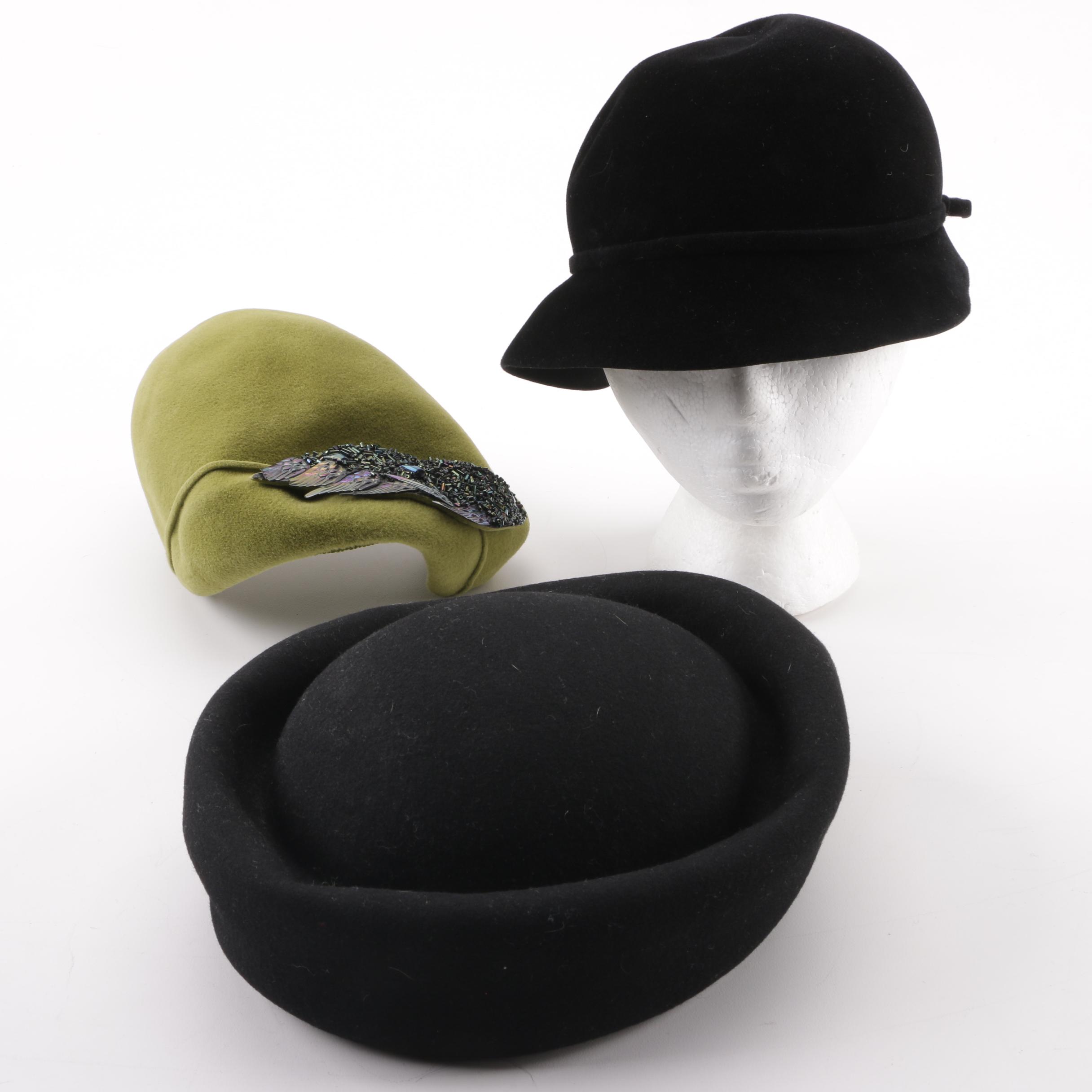 Peachbloom Velour, Ginza Oriental Tokyo and the J.L.Hudson Co. Hats