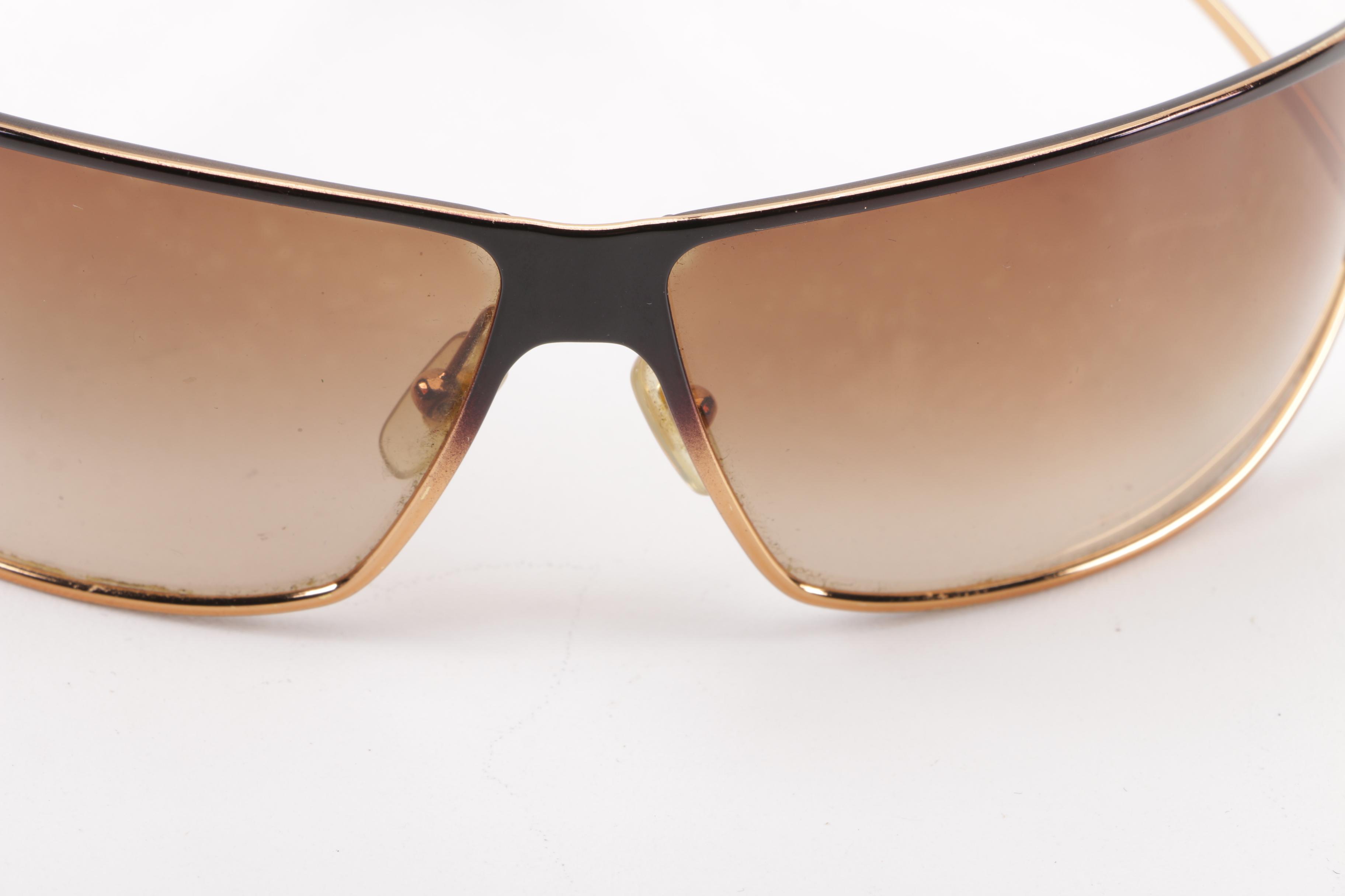 Versace 2040 Wrap Sunglasses with Case