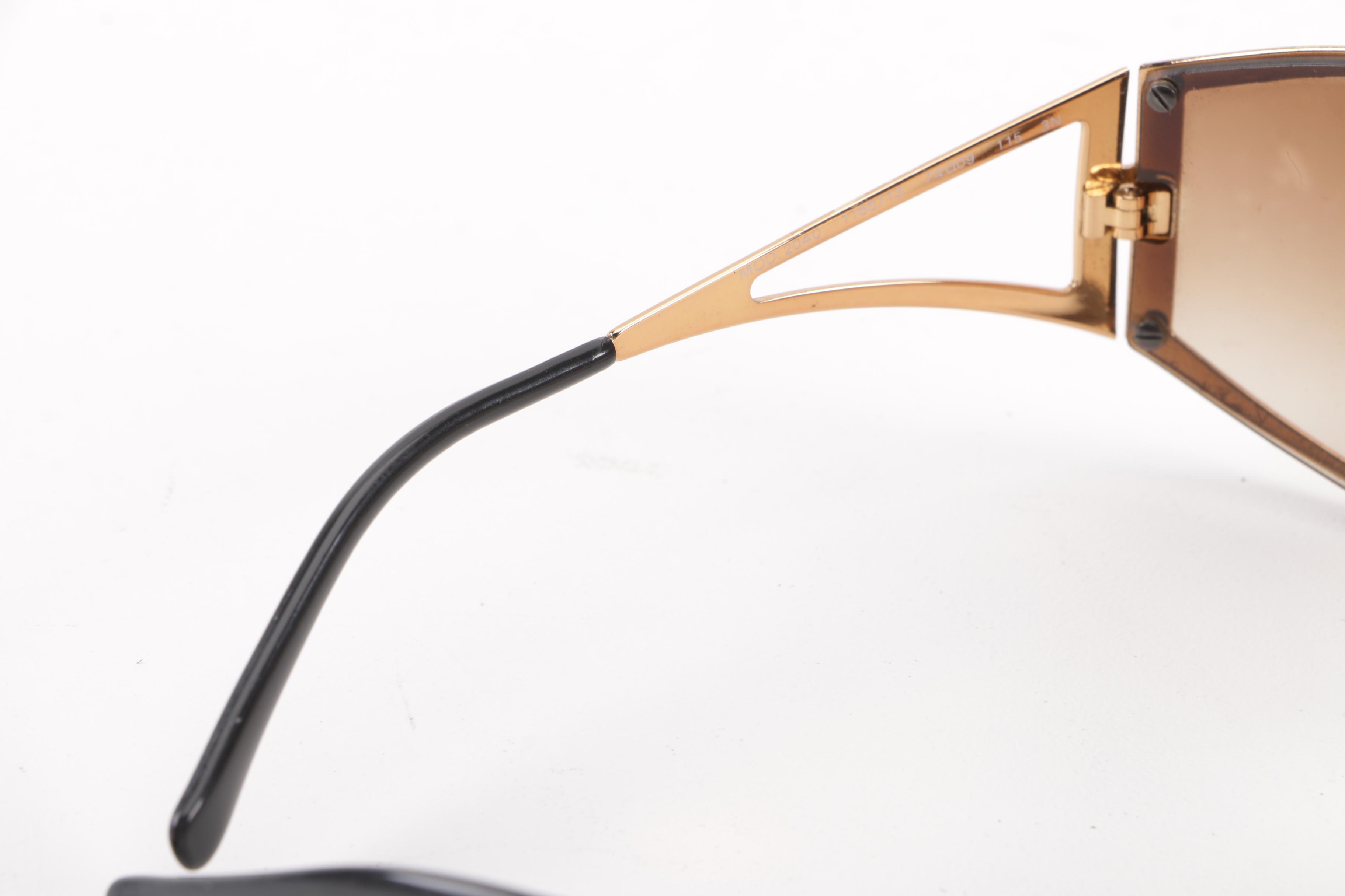 Versace 2040 Wrap Sunglasses with Case