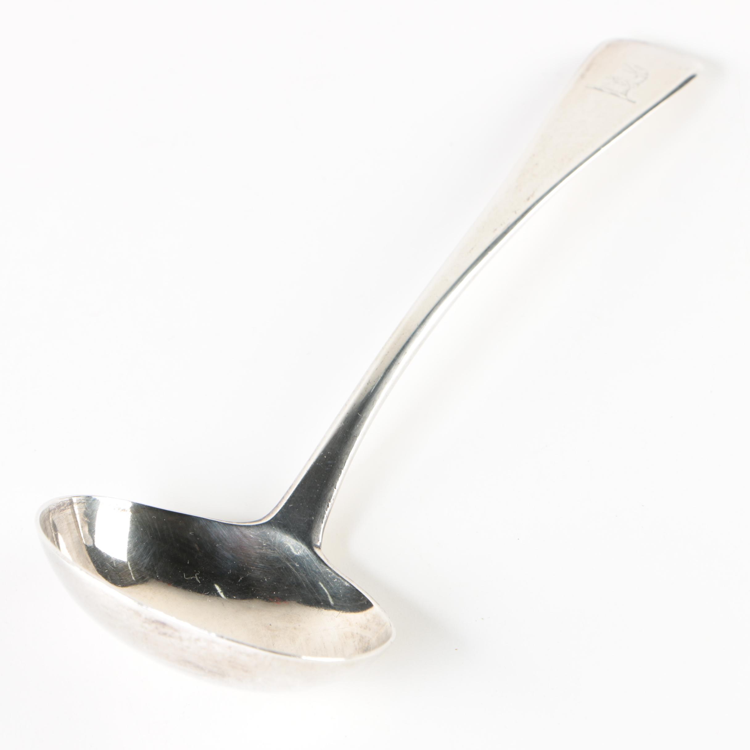 William Bateman I English Sterling Silver Sauce Ladle, Early 19th Century