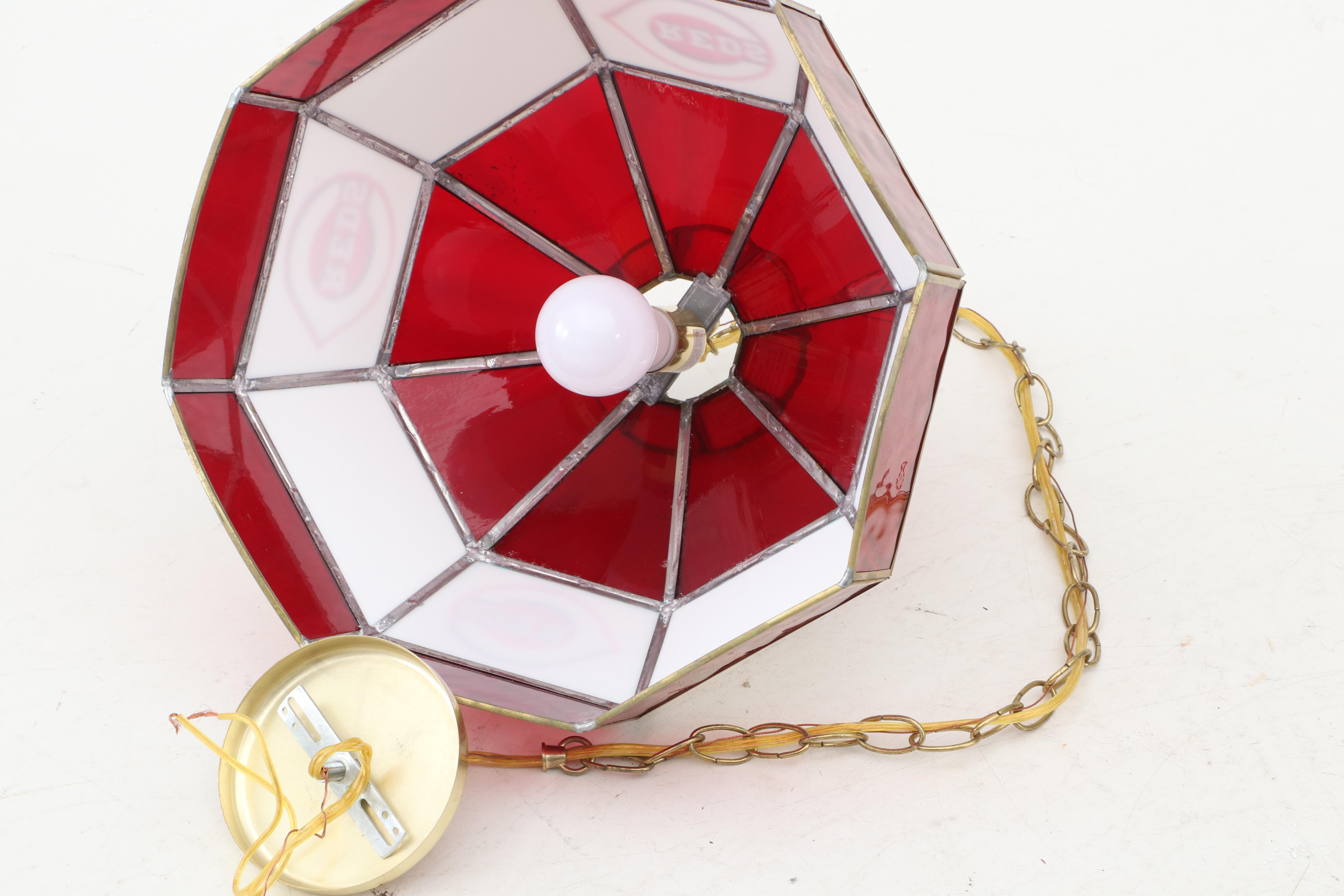 Cincinnati Reds Pendant Ceiling Light Fixture