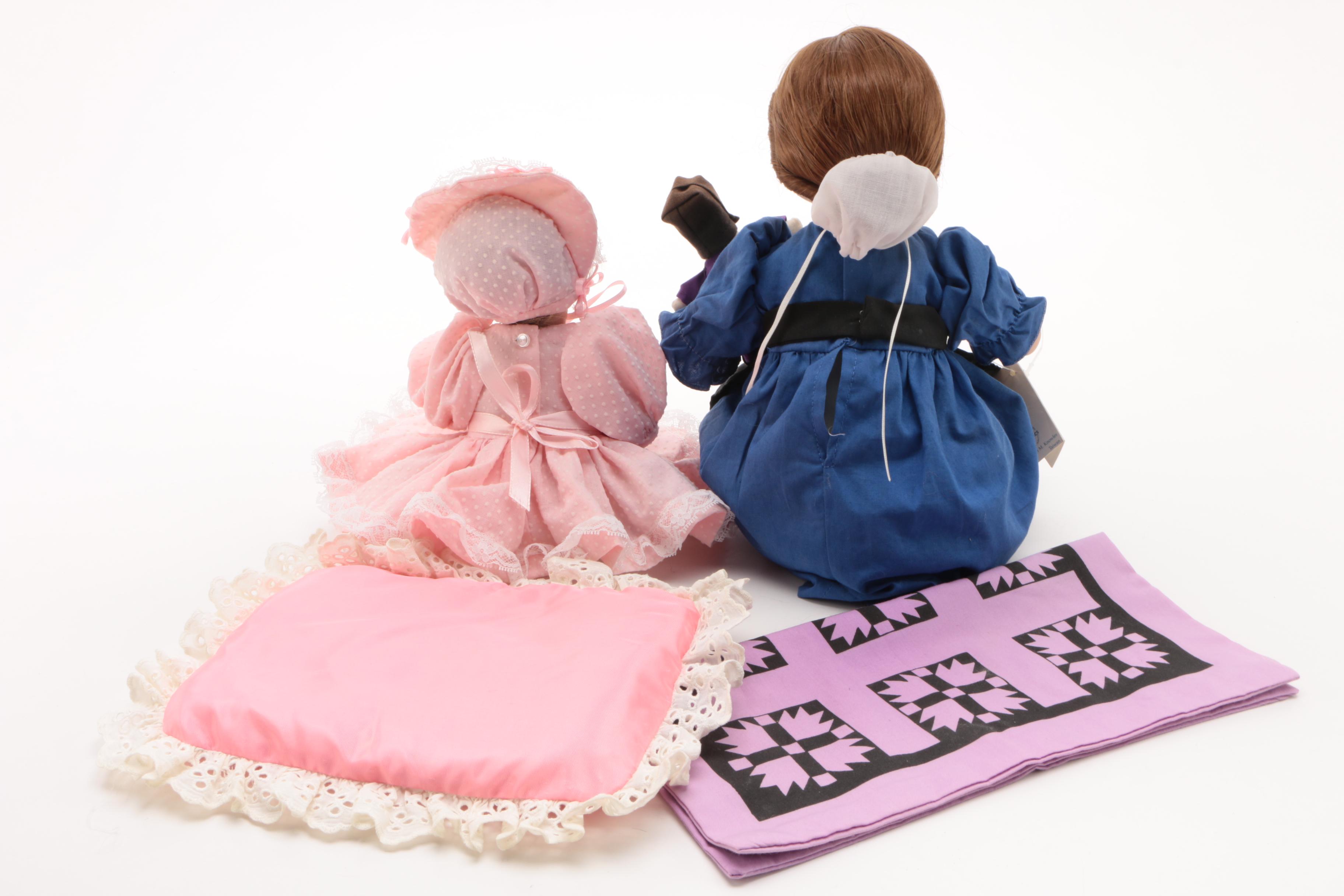 Kathy Hippensteel "Tickles" and Julie Good-Kruger "Rebeccah" Porcelain Dolls