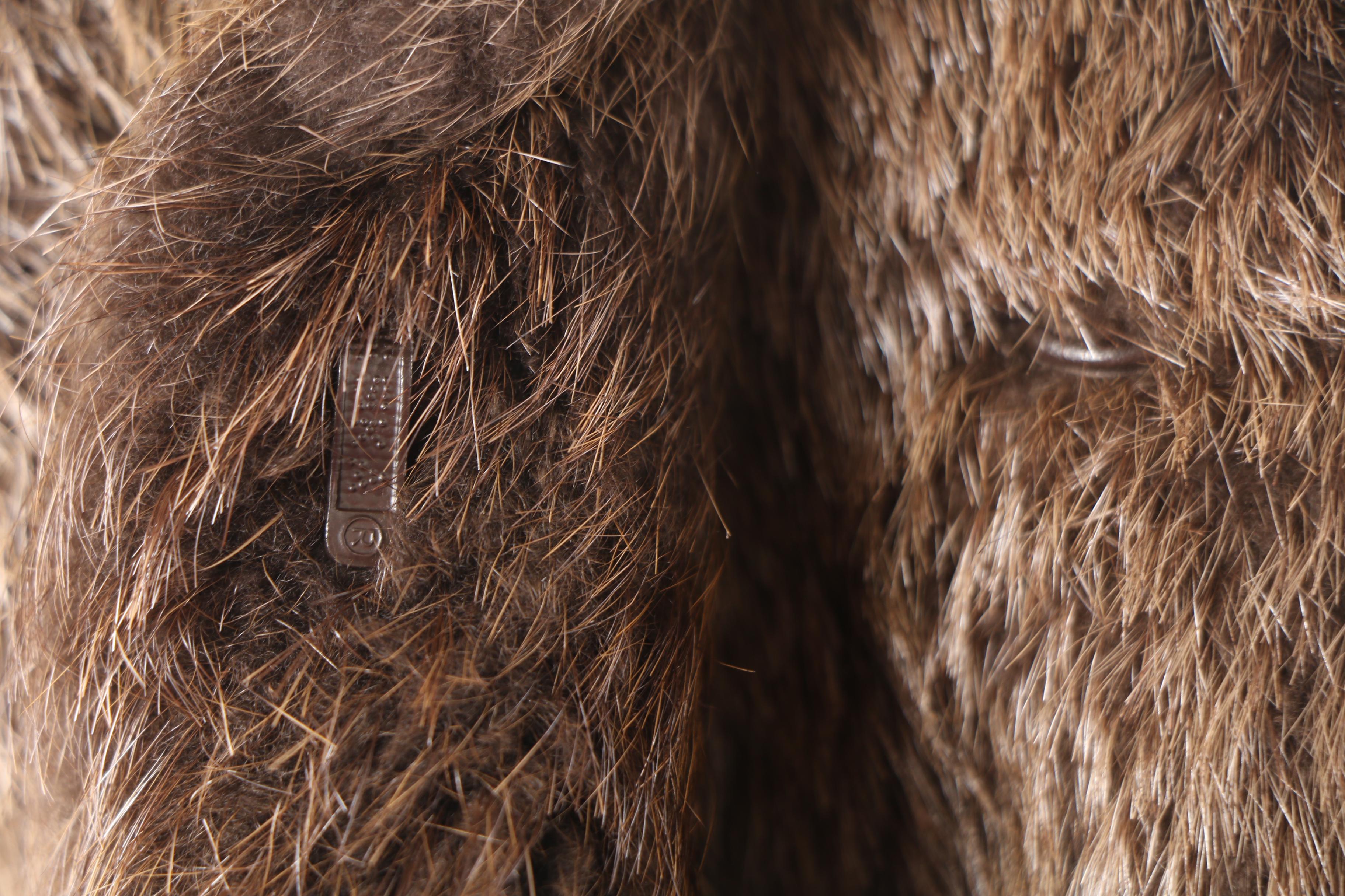 Women's Horst Ritter Creation Brown Nutria Fur Coat