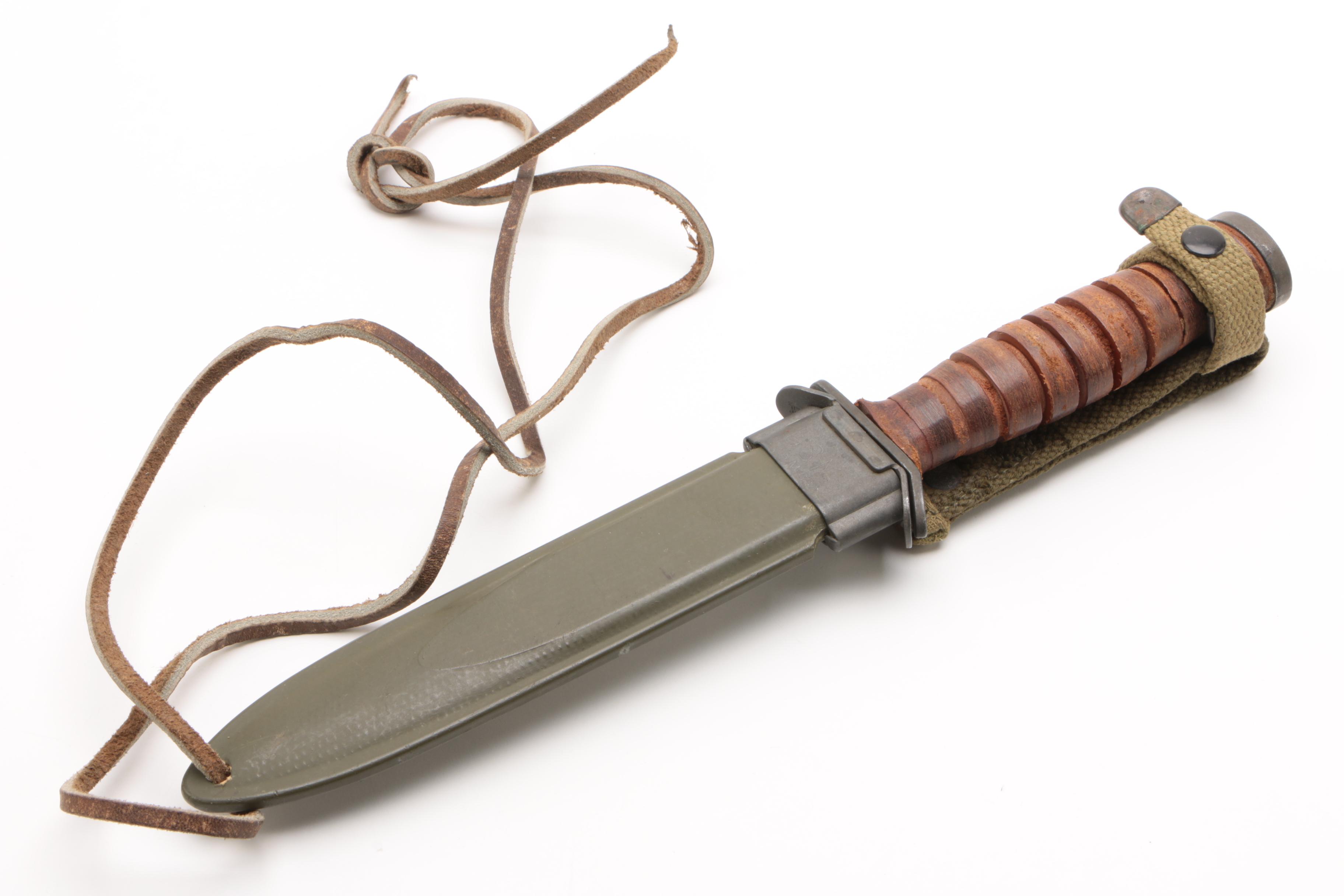 Imperial Knife Co. M3 Trench Knife and Silver Plate Knife with Sheaths