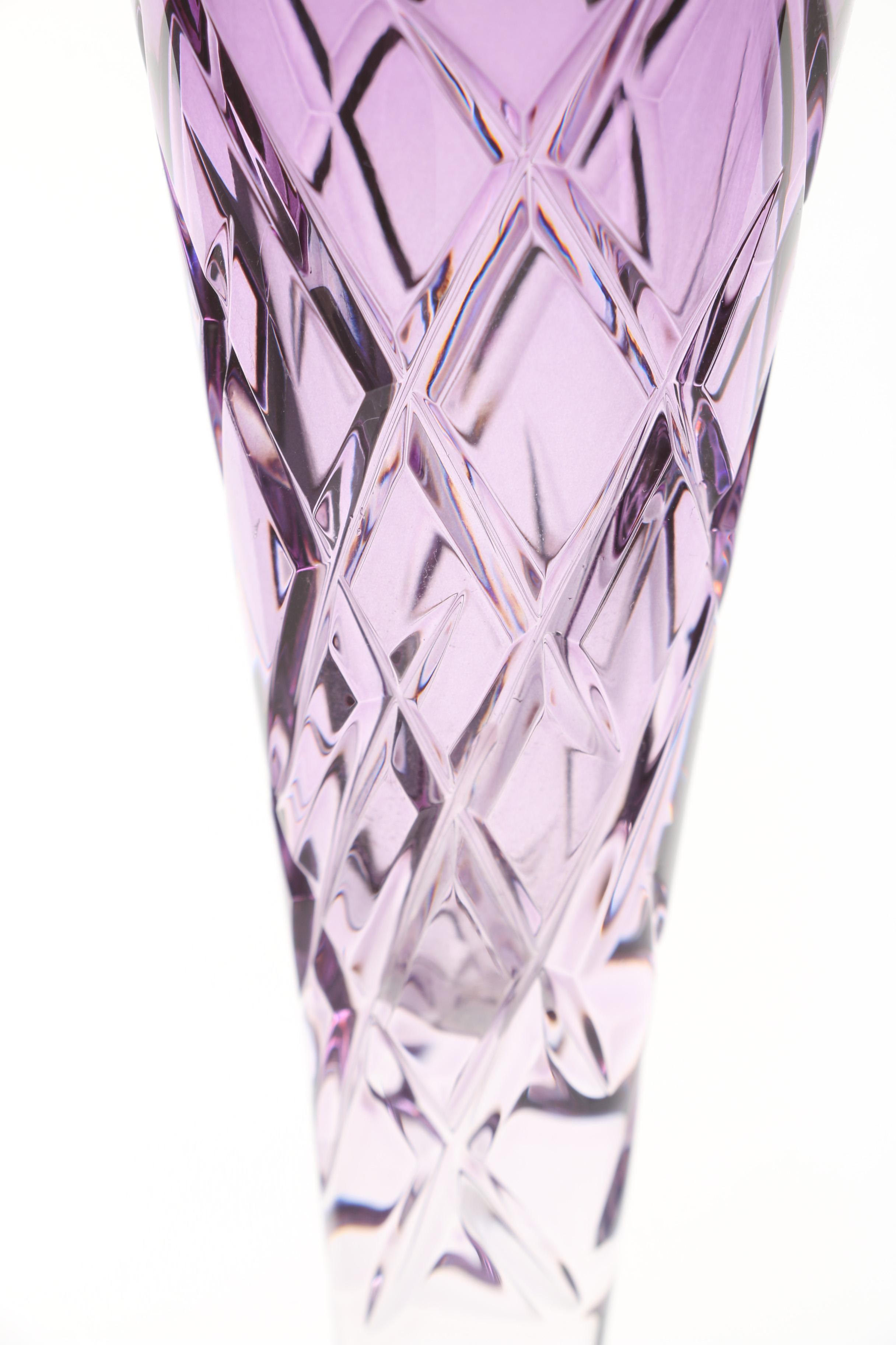 Wedgwood Vera Wang "Duchesse Encore" Colored Crystal Toasting Flutes