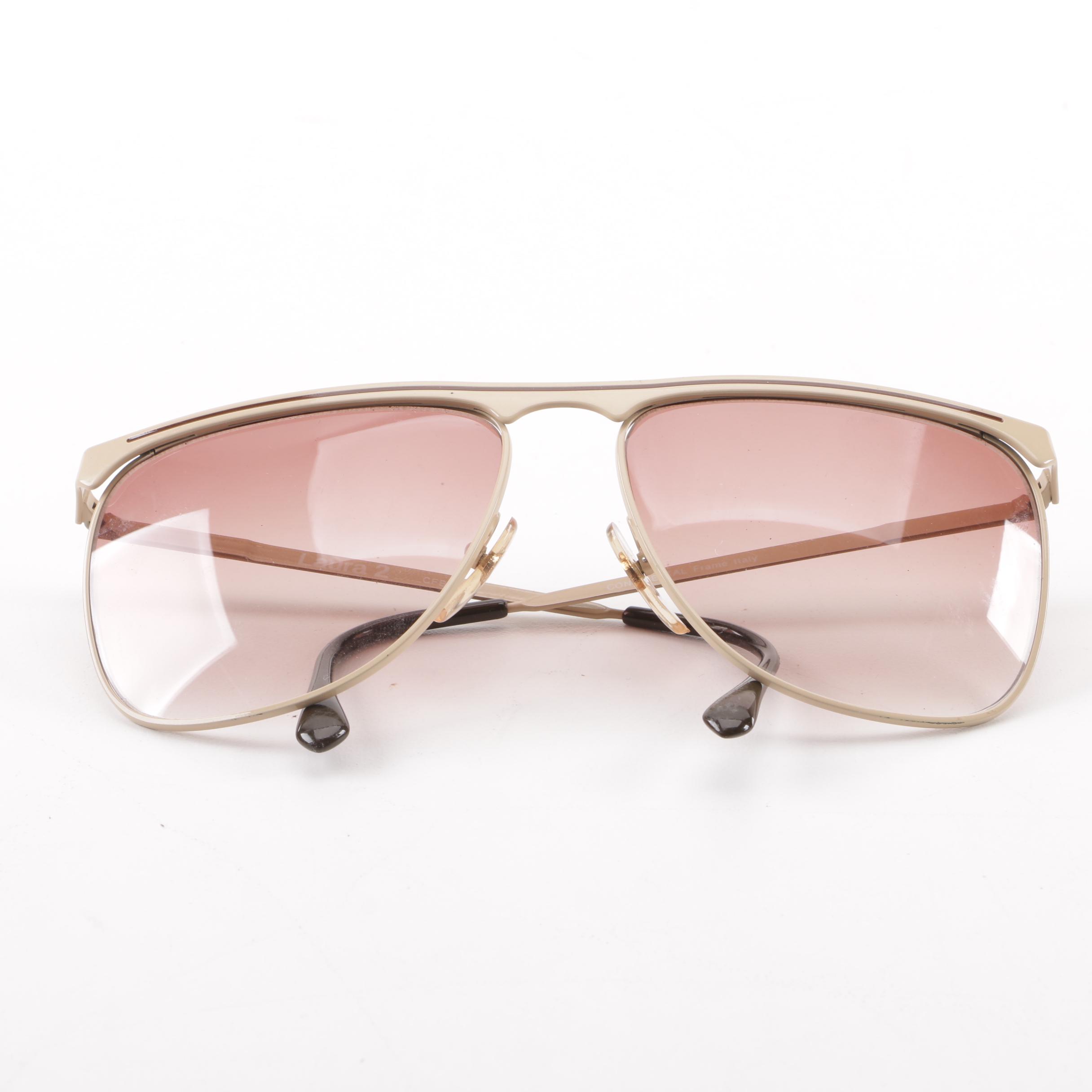 1980s Vintage Laura Biagiotti Continental Sunglasses, Made in Italy
