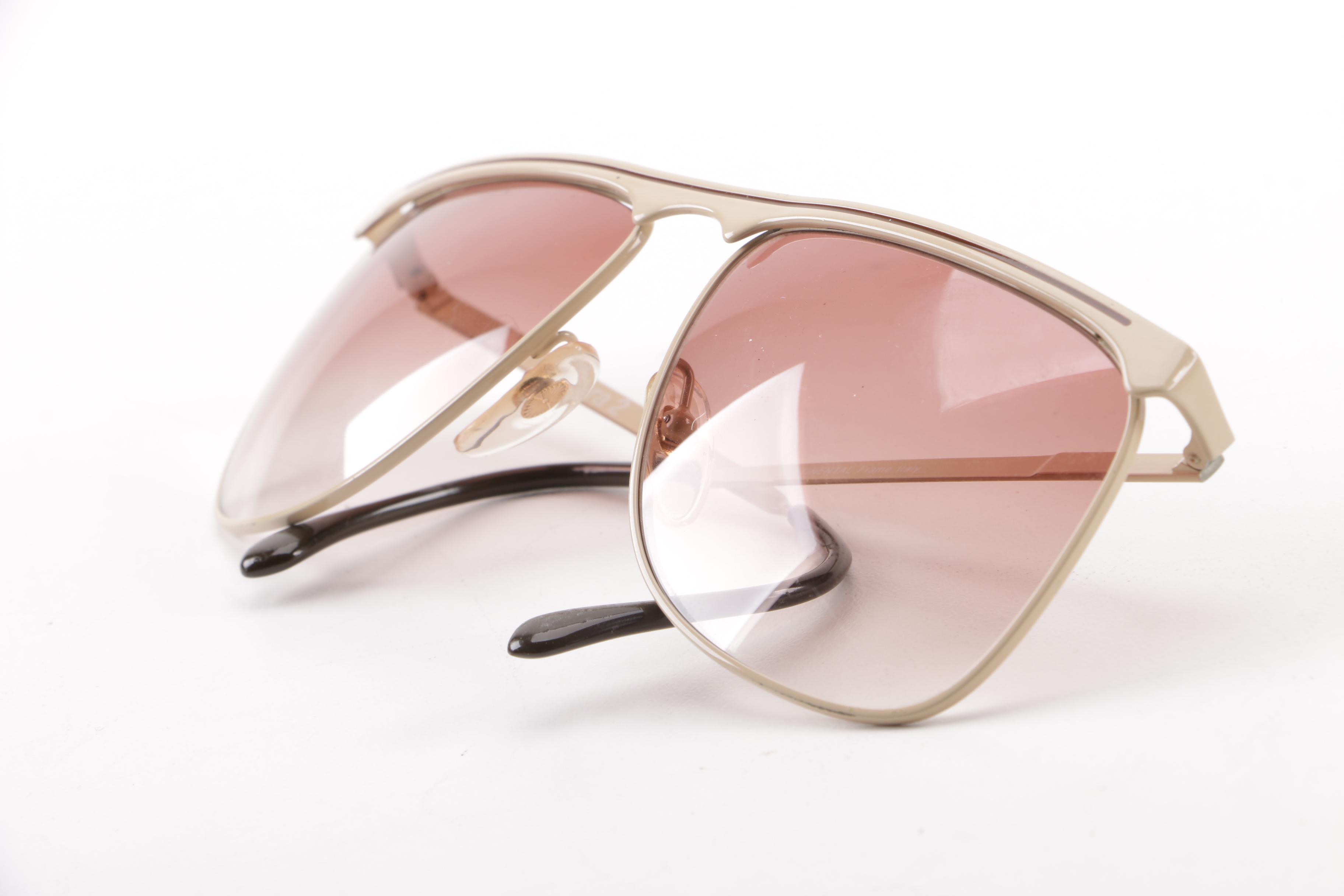 1980s Vintage Laura Biagiotti Continental Sunglasses, Made in Italy