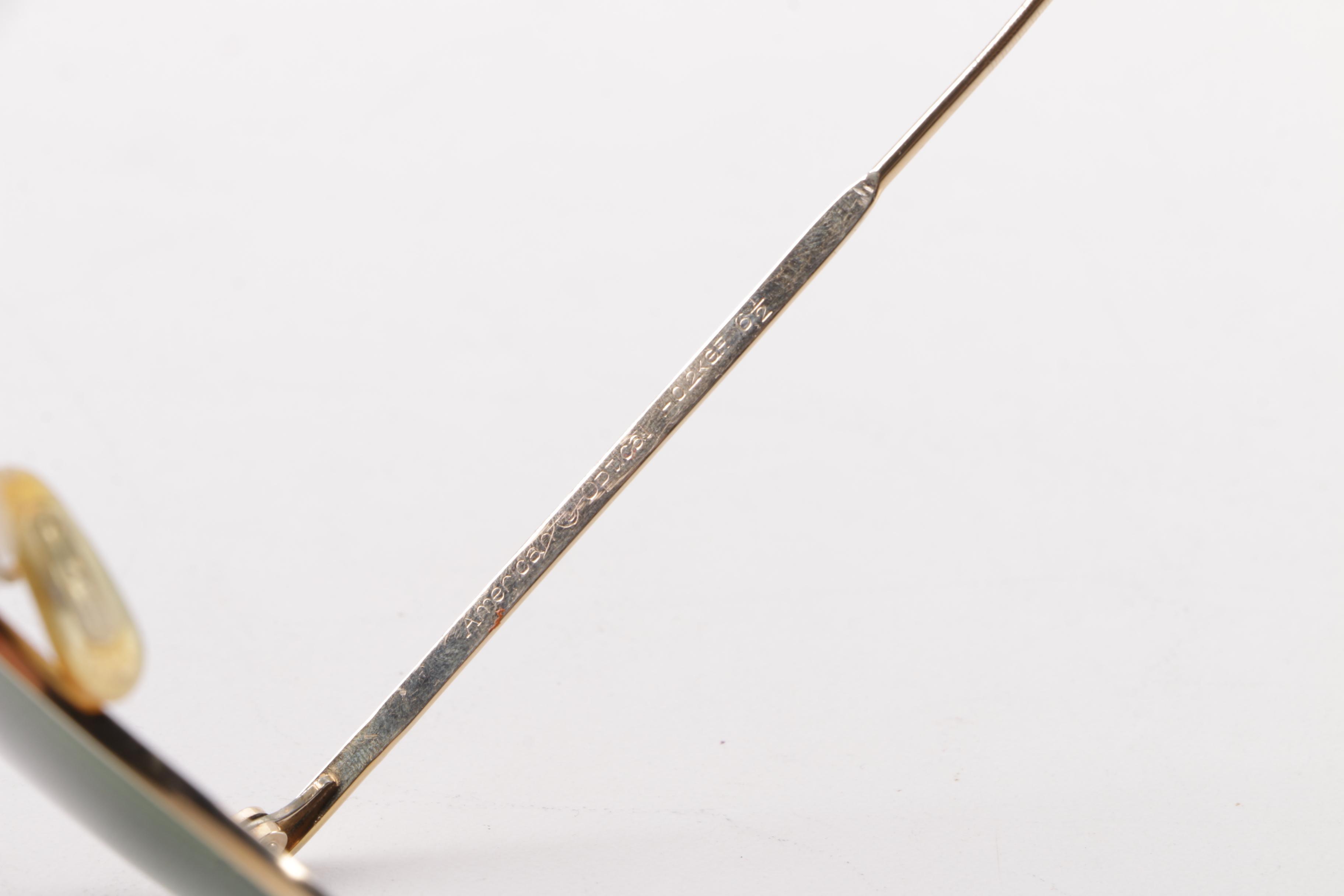 1940s Vintage American Optical Calobar Gold Filled Sunglasses with Original Case