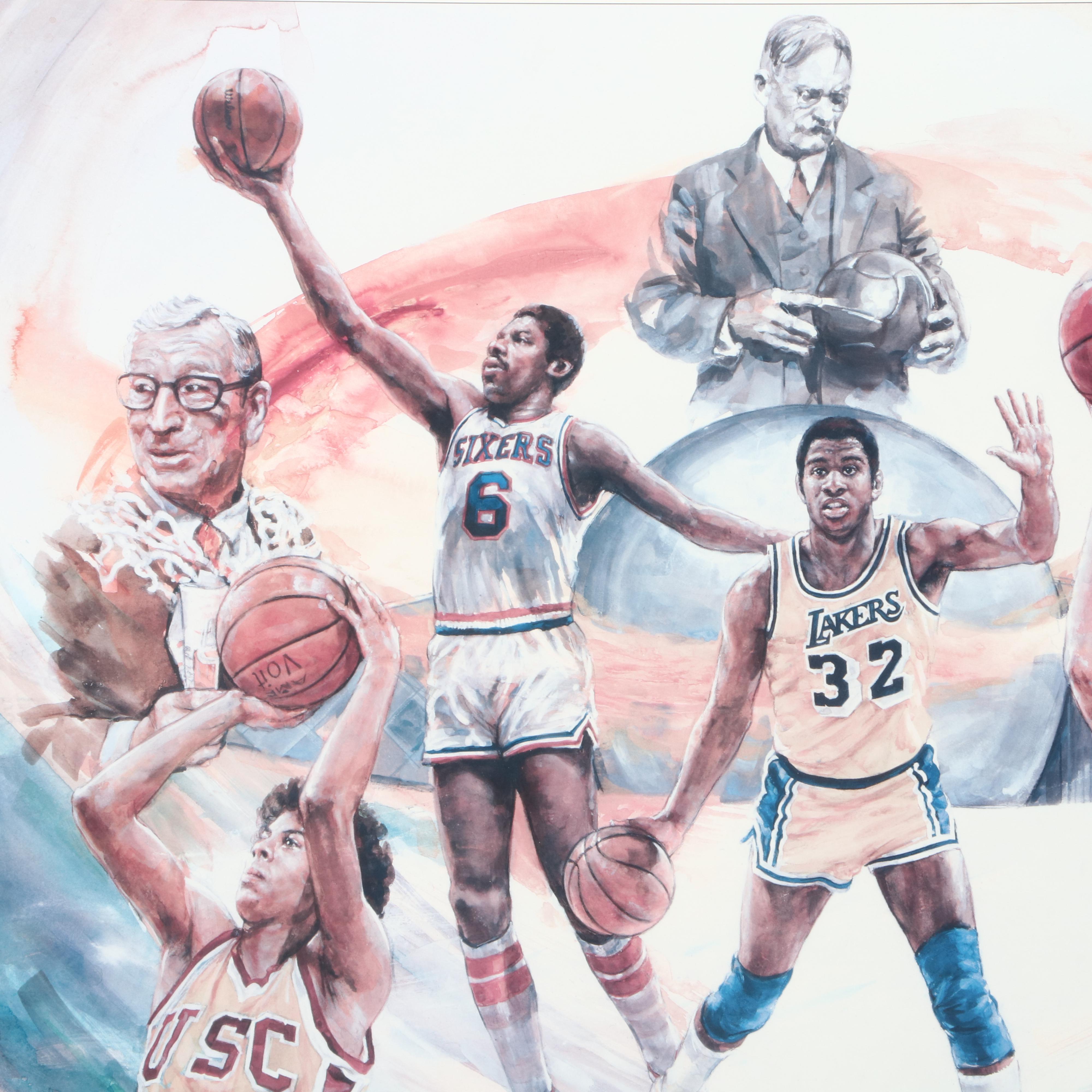 "Naismith Memorial" Doug West Signed and Limited Poster