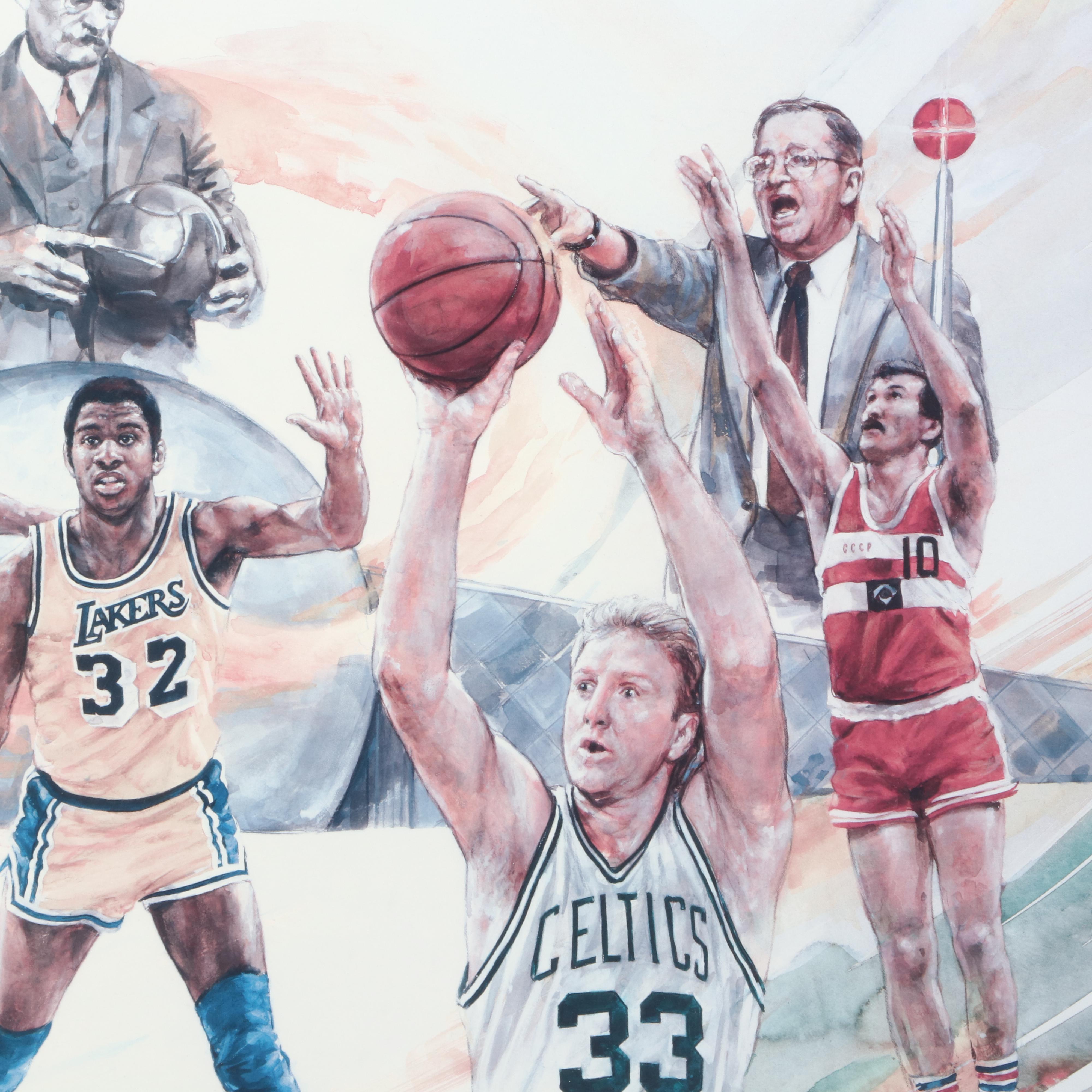 "Naismith Memorial" Doug West Signed and Limited Poster