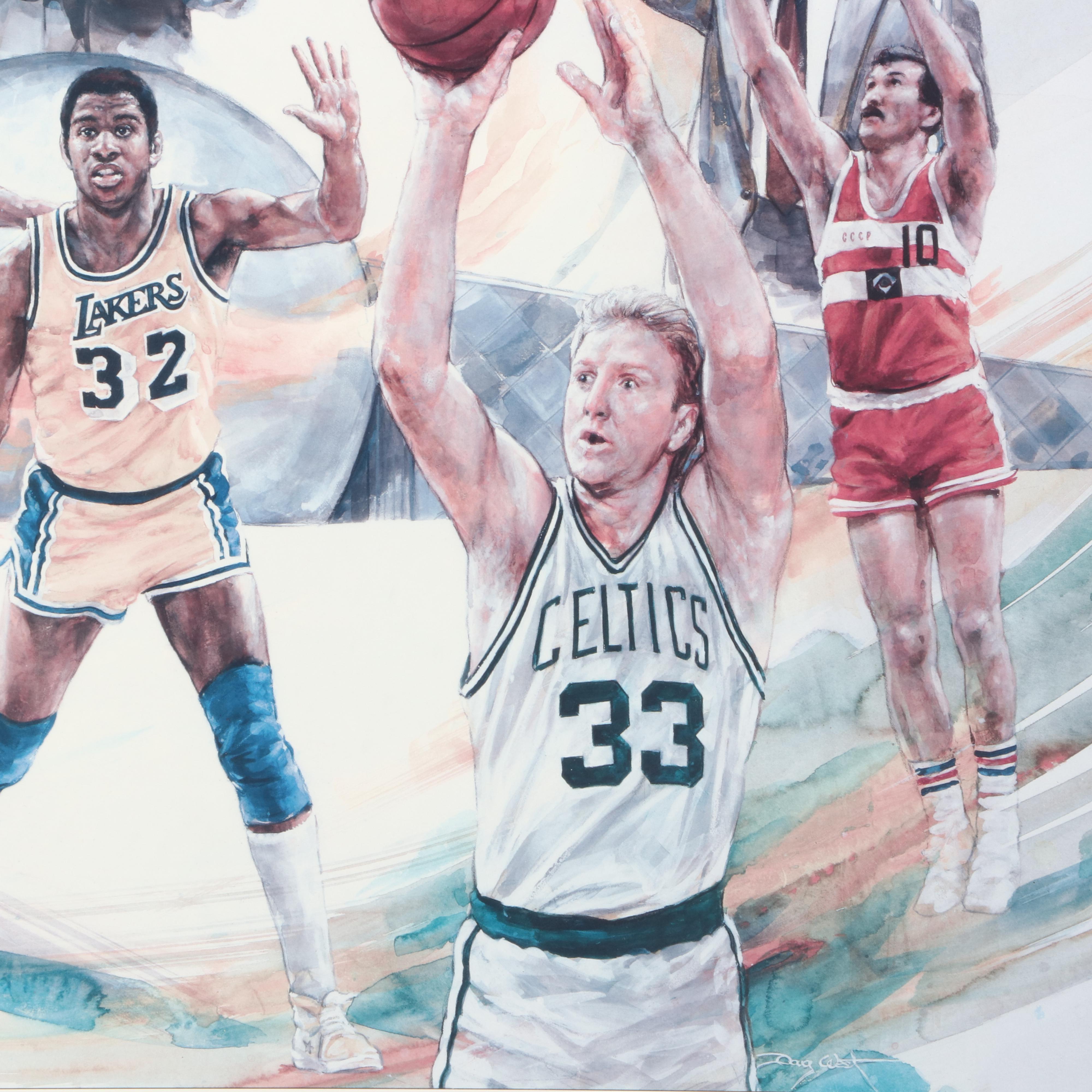 "Naismith Memorial" Doug West Signed and Limited Poster