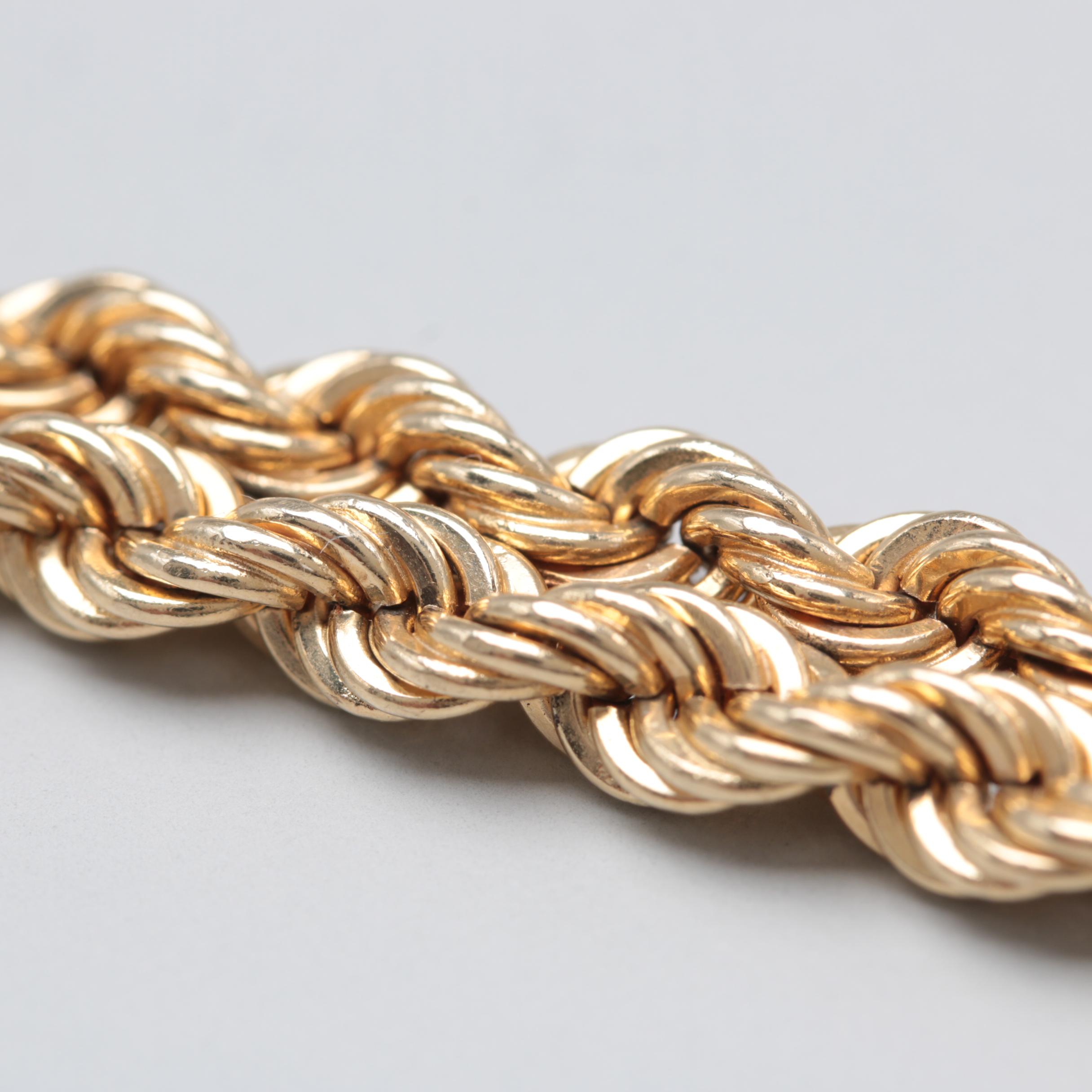 14K Yellow Gold Diamond Bracelet