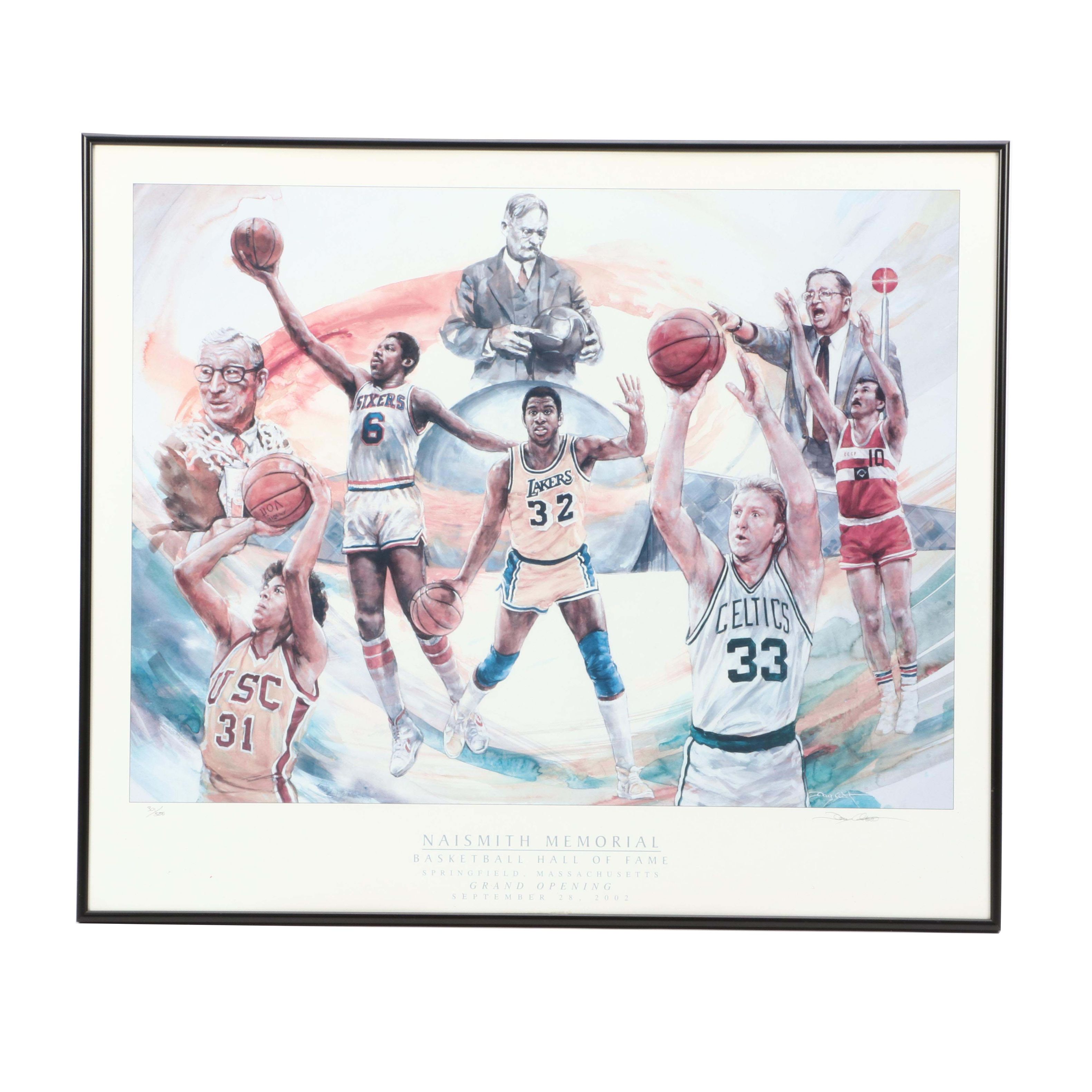"Naismith Memorial" Doug West Signed and Limited Poster