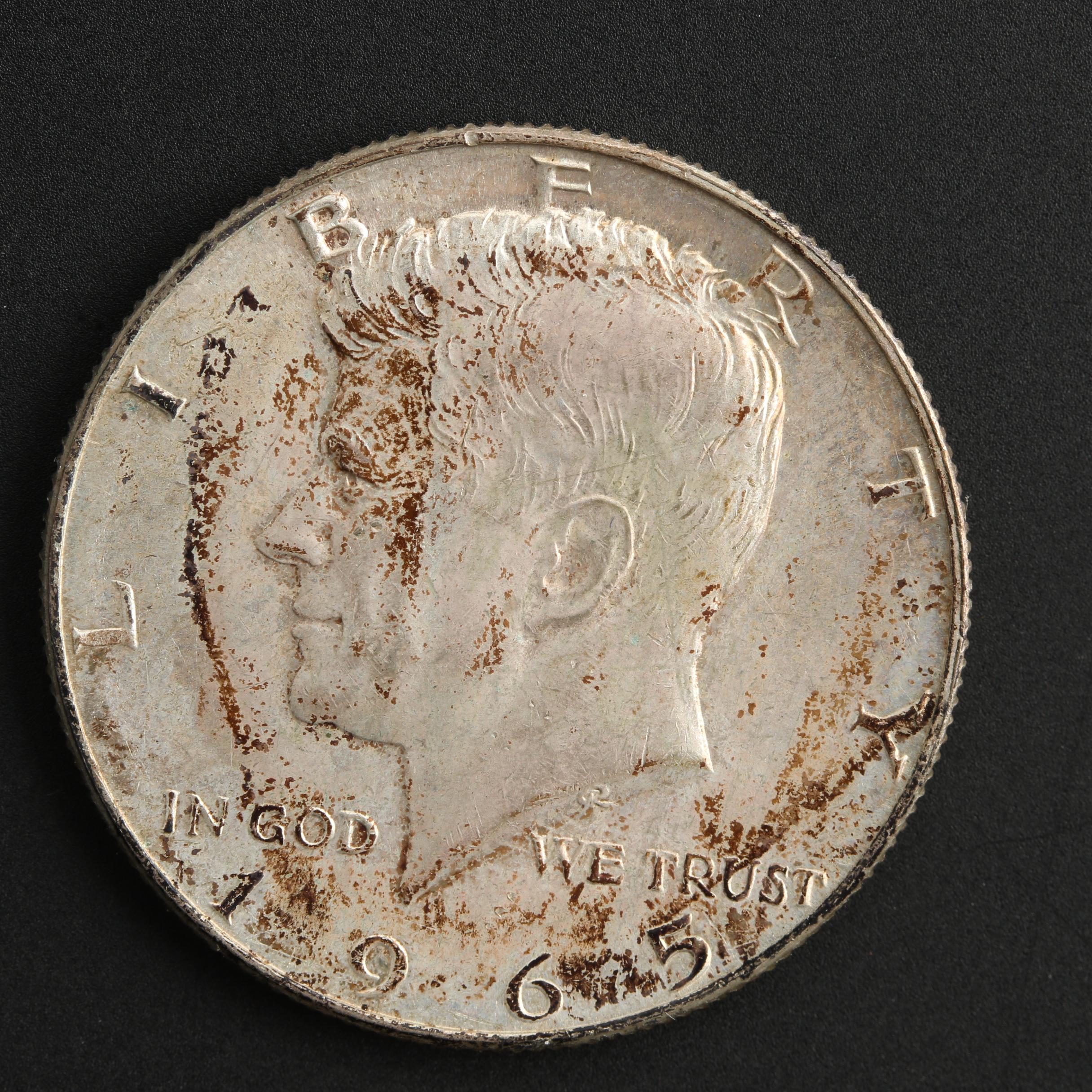 Group of Twenty-Five Kennedy Silver Clad Half Dollars