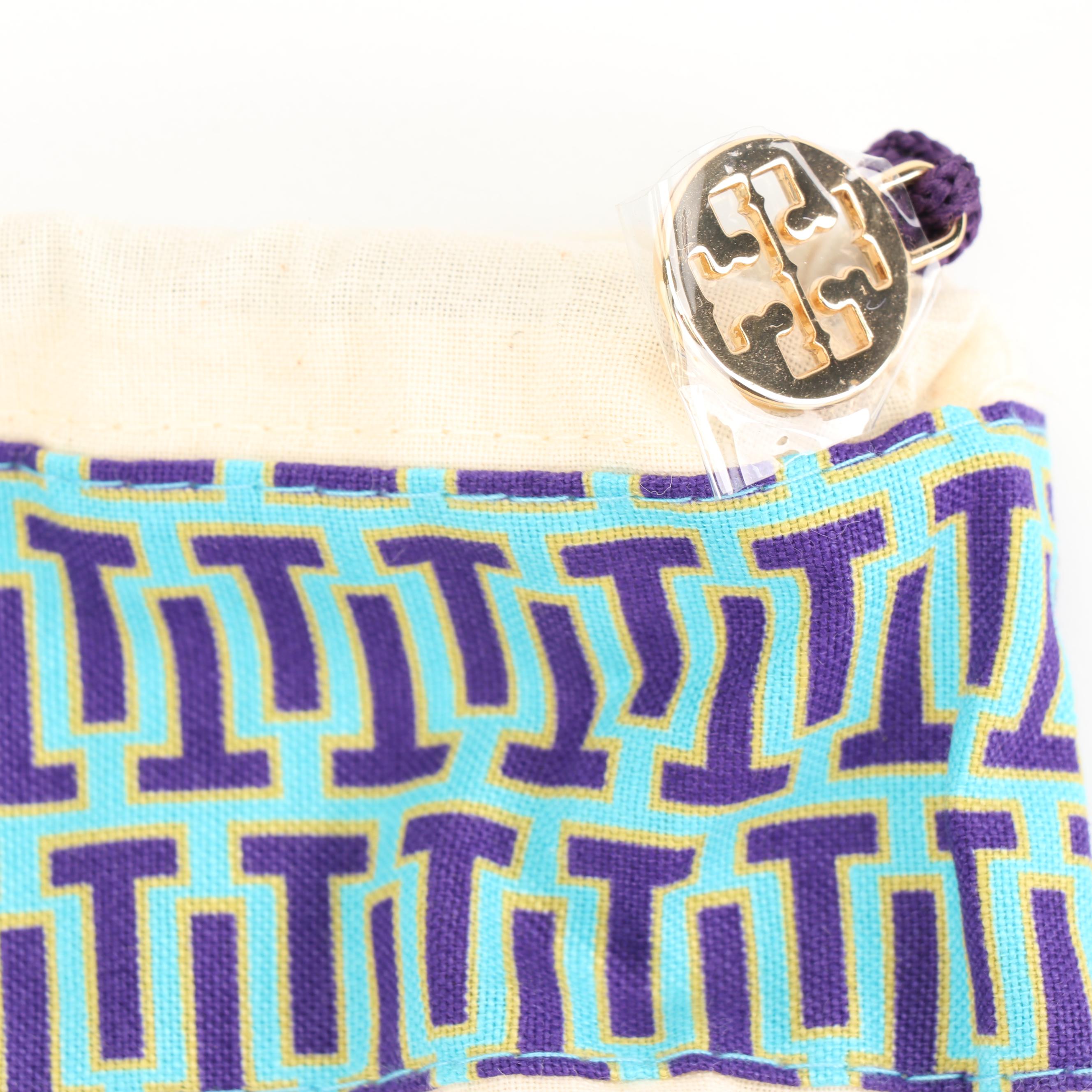 Tory Burch Velvet Cosmic Floral Tote