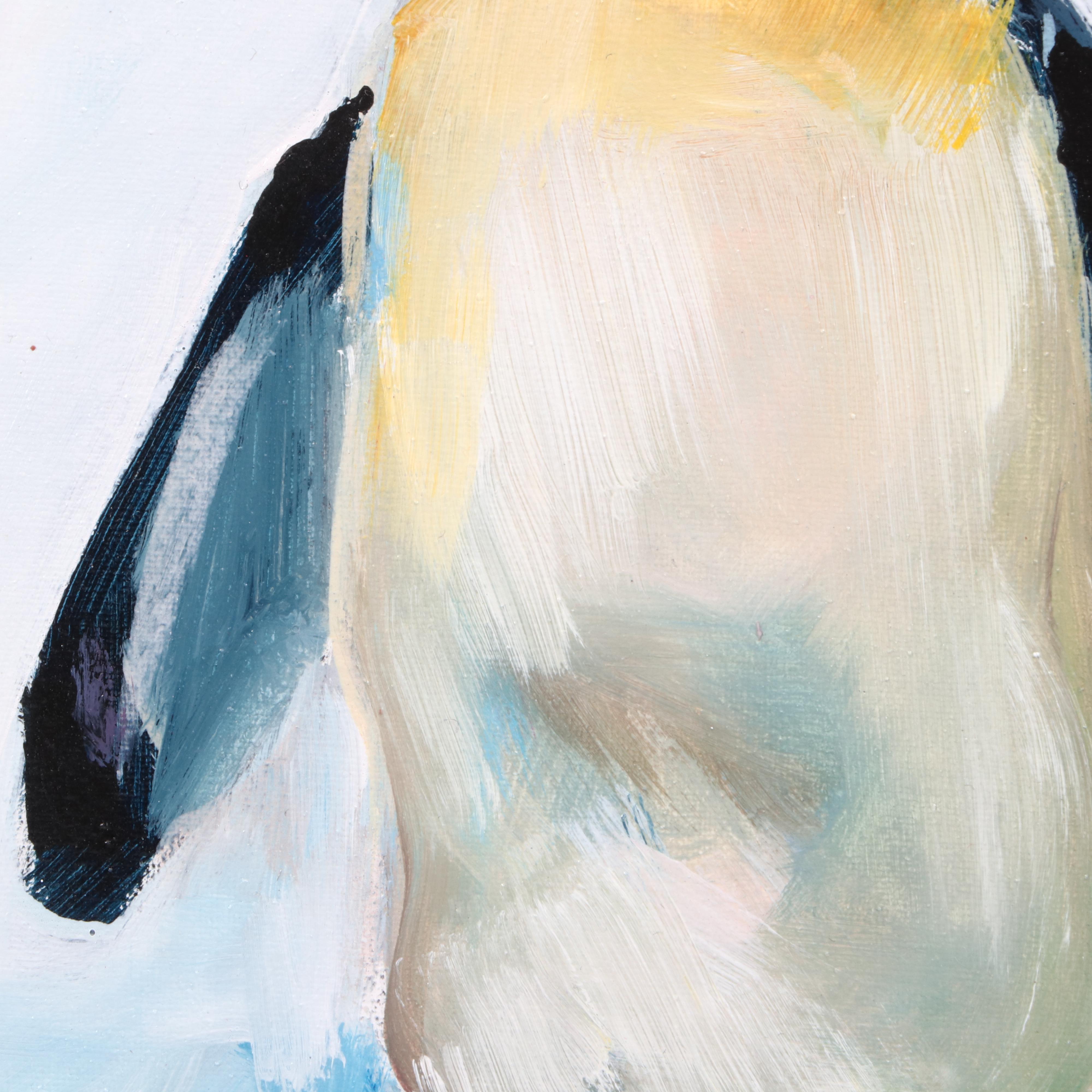Anne Thouthip Acrylic Painting "Proud Penguin"