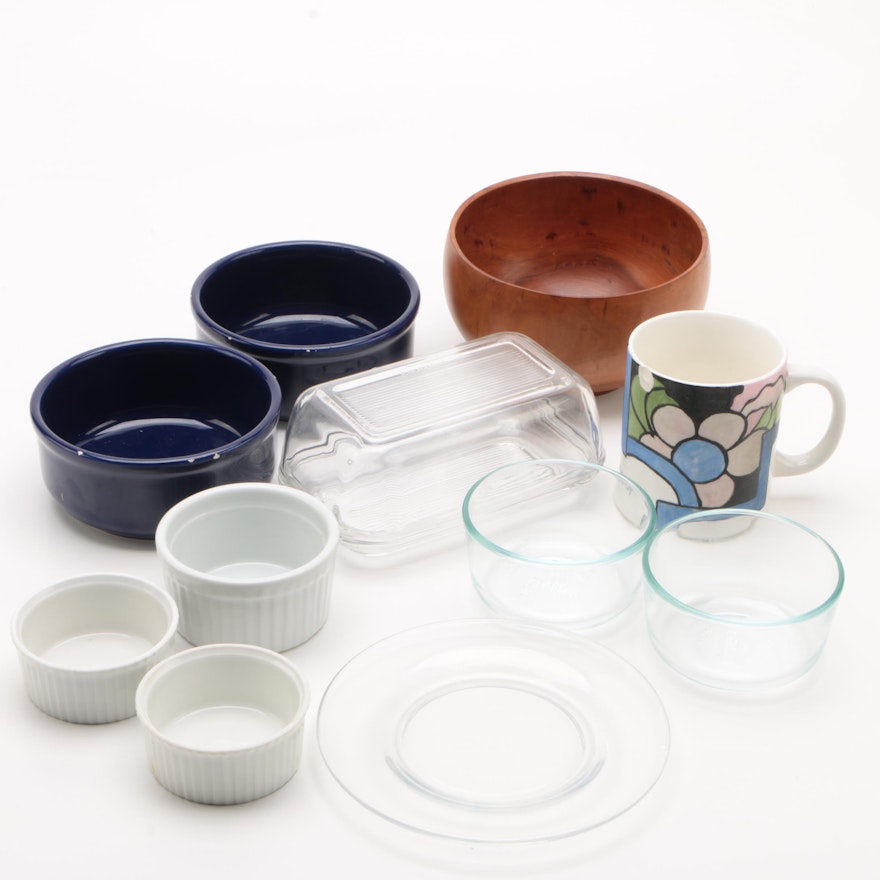 Bakeware and Serveware featuring Pyrex and B.I.A.
