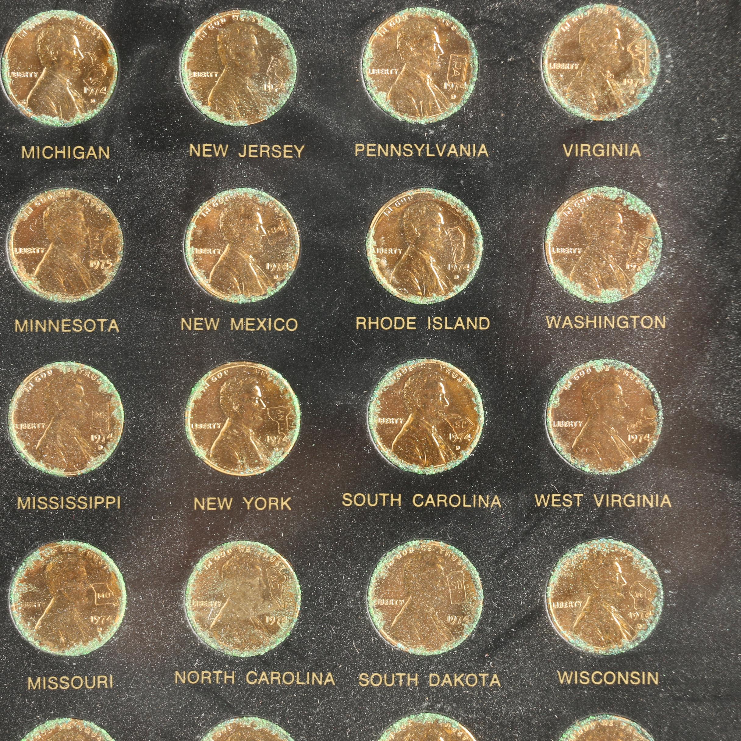 "Land of the U.S.A." Framed Presentation of Lincoln Memorial Cents