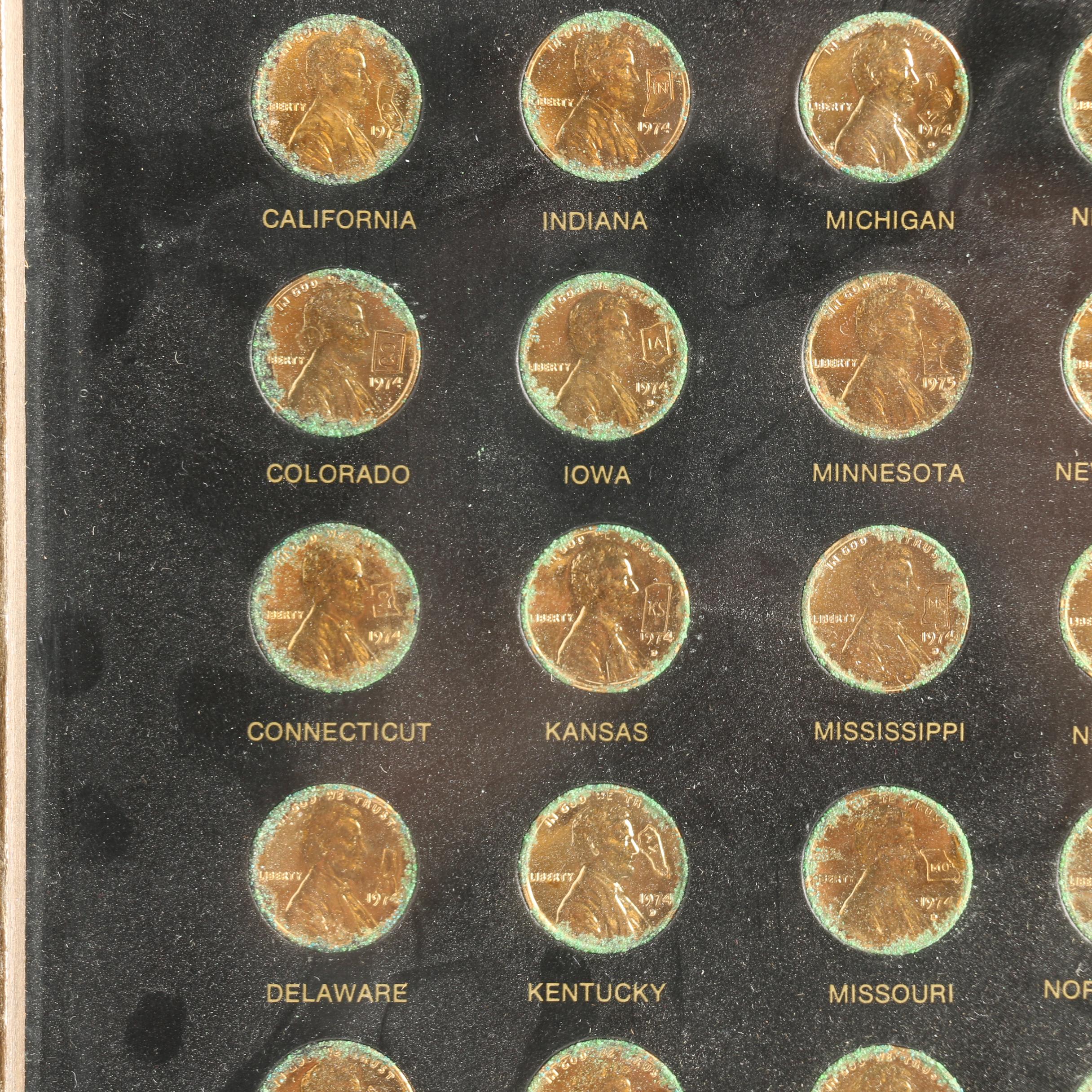 "Land of the U.S.A." Framed Presentation of Lincoln Memorial Cents