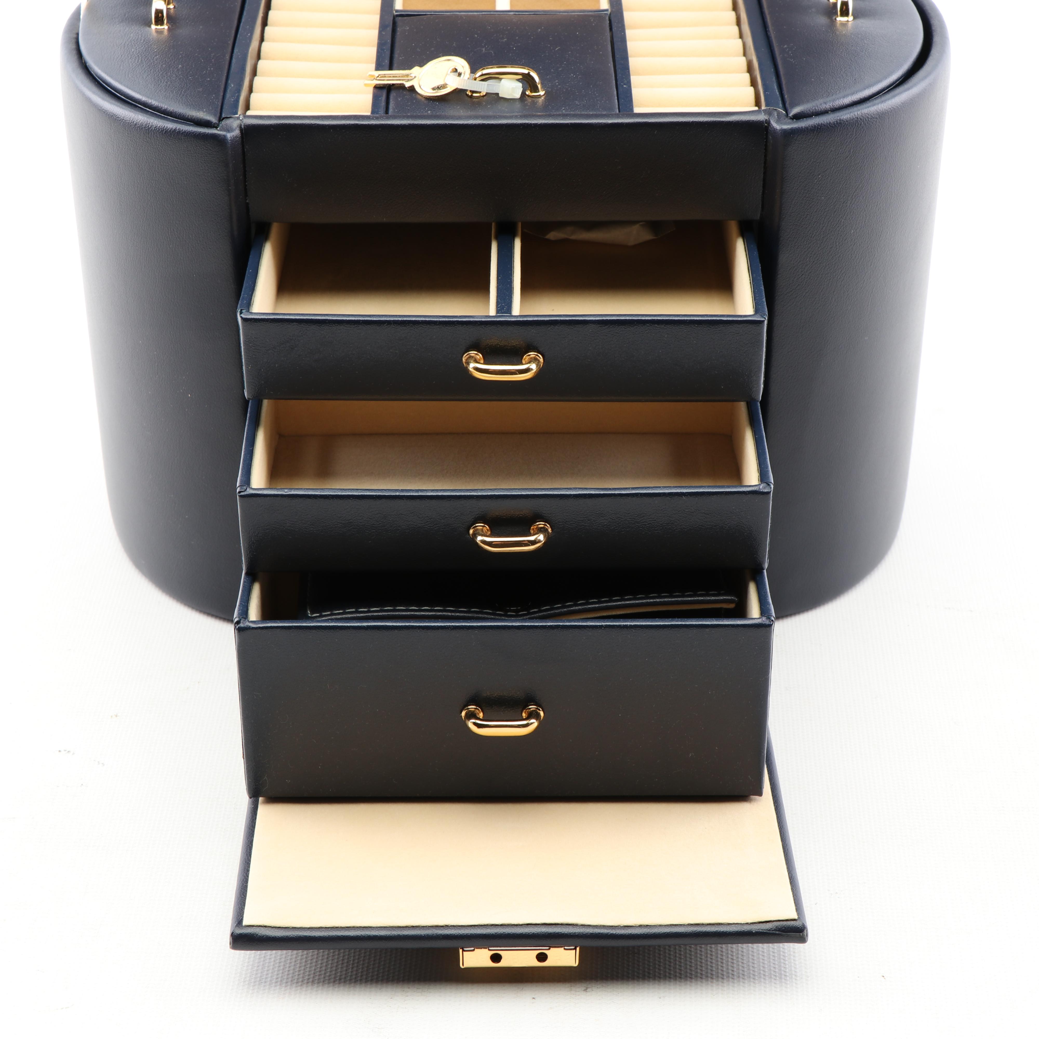 Dulwich Designs Faux Leather Jewelry Box