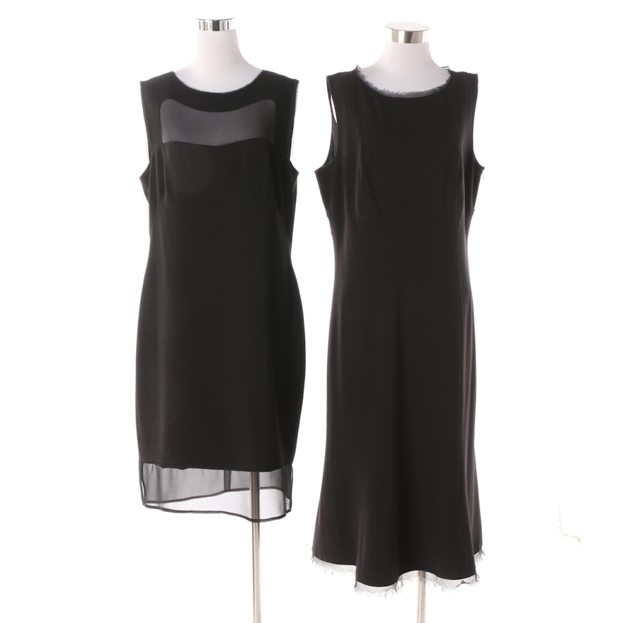 Women's T Tahari and Jessica Simpson Black Sleeveless Cocktail Dresses