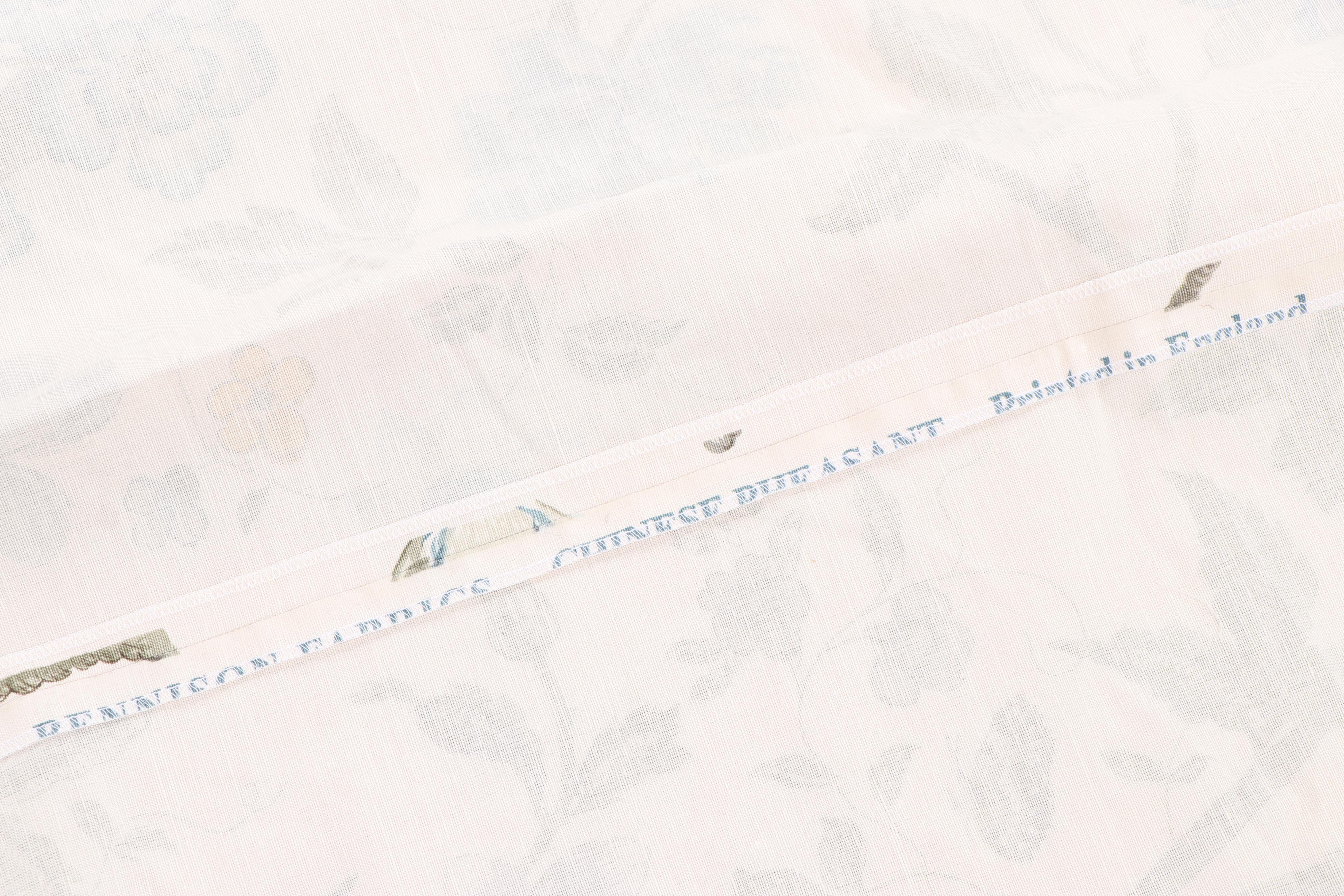 Bennison Fabrics "Chinese Pheasant" King Size Duvet Cover with Pillow Shams