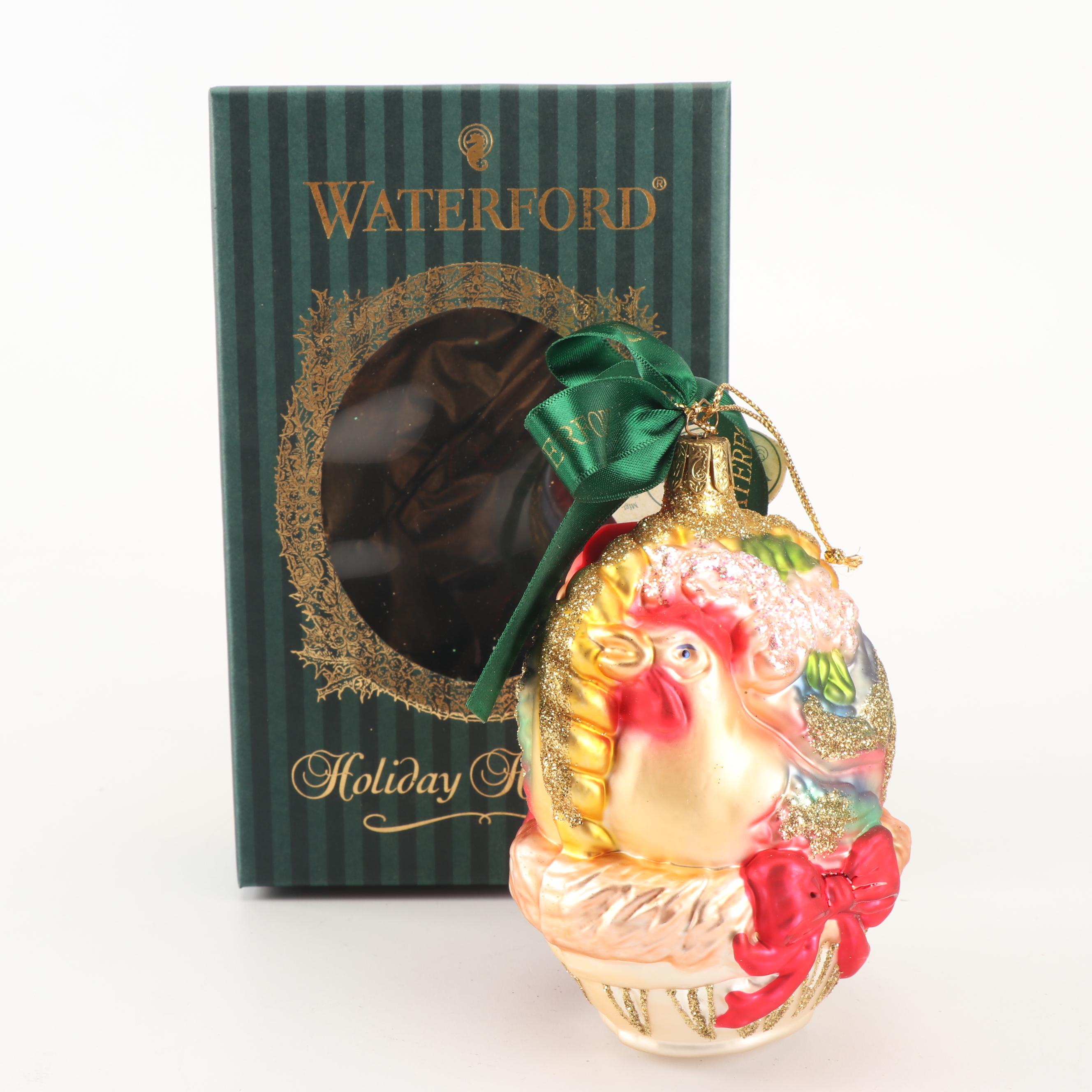 Waterford Holiday Heirlooms "Twelve Days of Christmas" Glass Ornaments