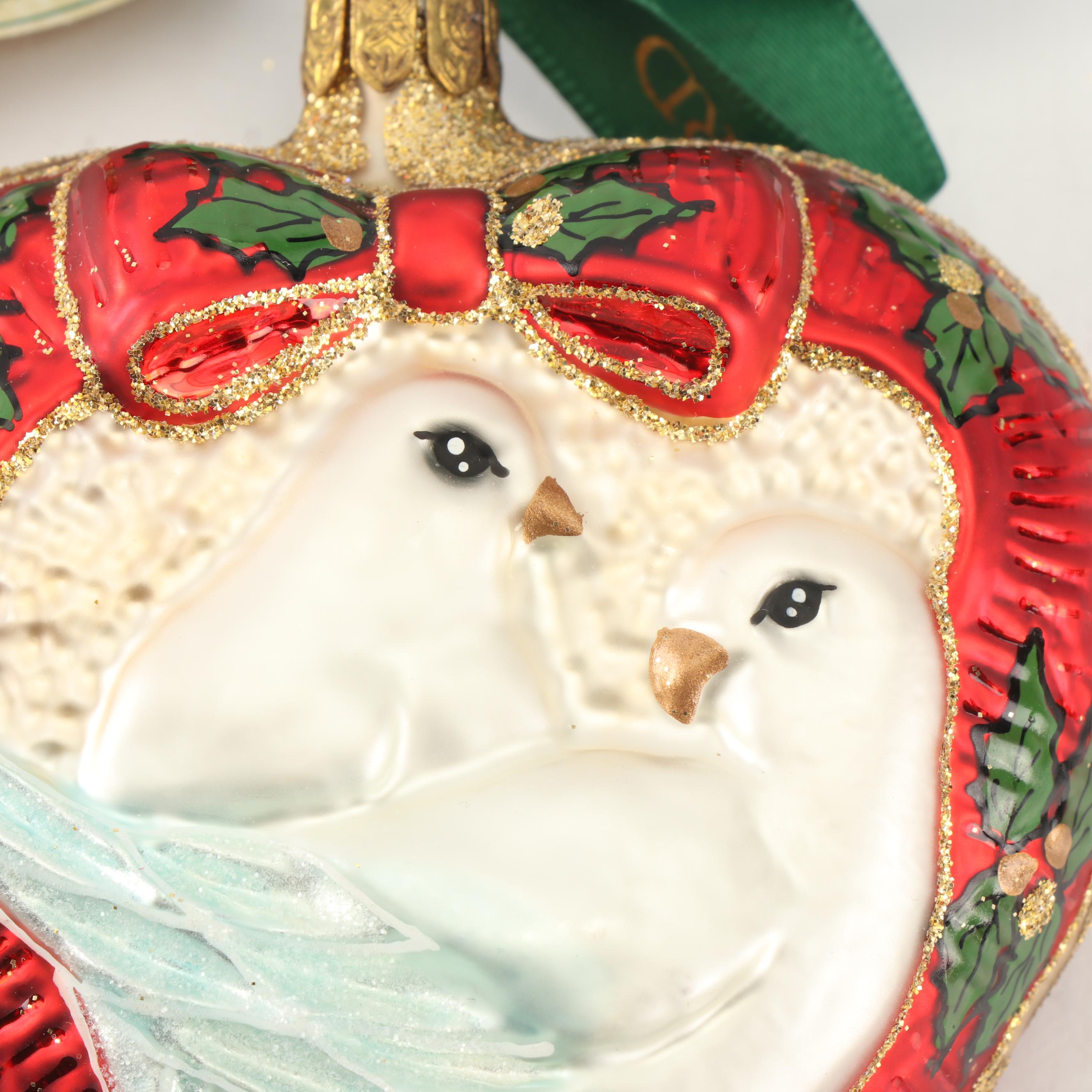 Waterford Holiday Heirlooms "Twelve Days of Christmas" Glass Ornaments