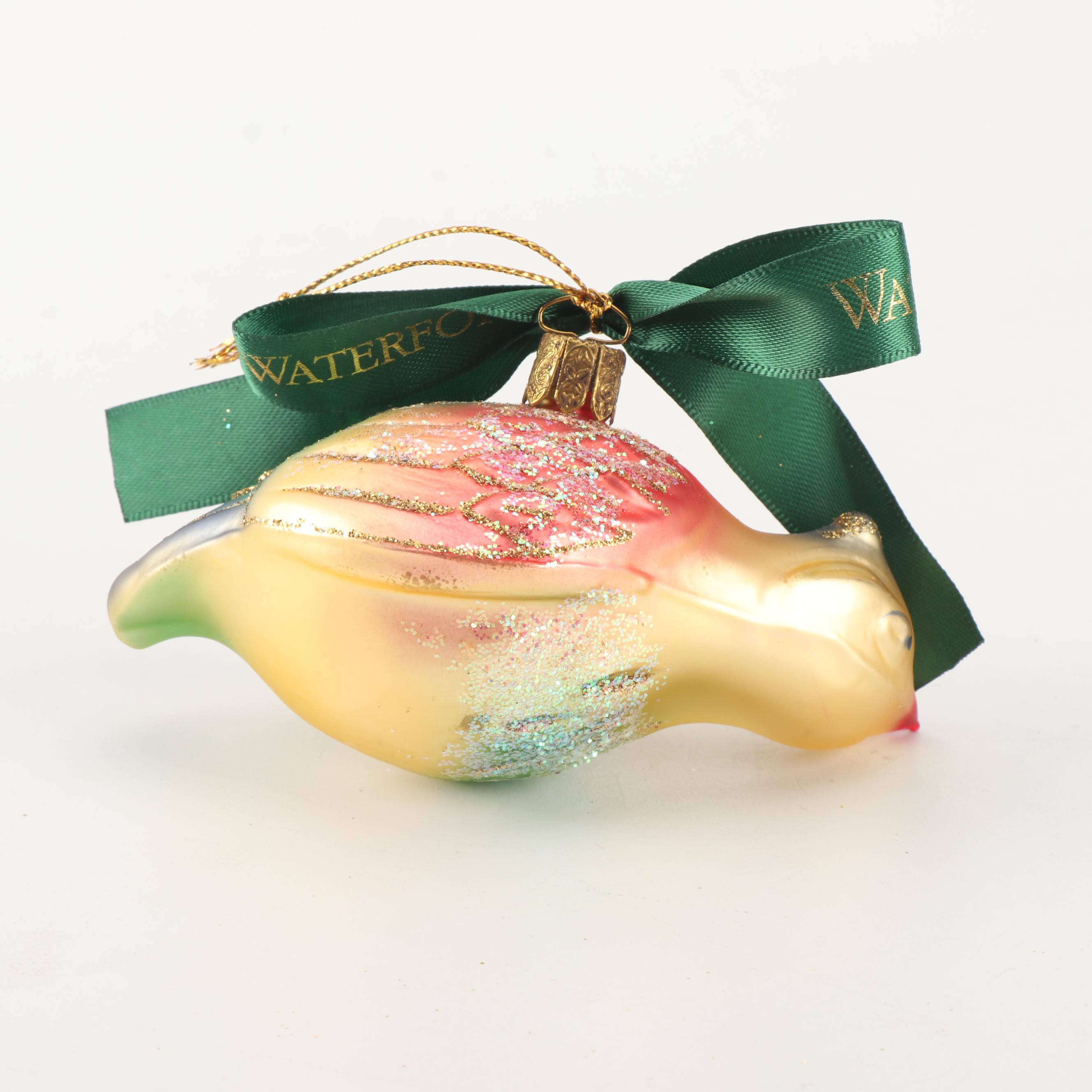 Waterford Holiday Heirlooms "Twelve Days of Christmas" Glass Ornaments