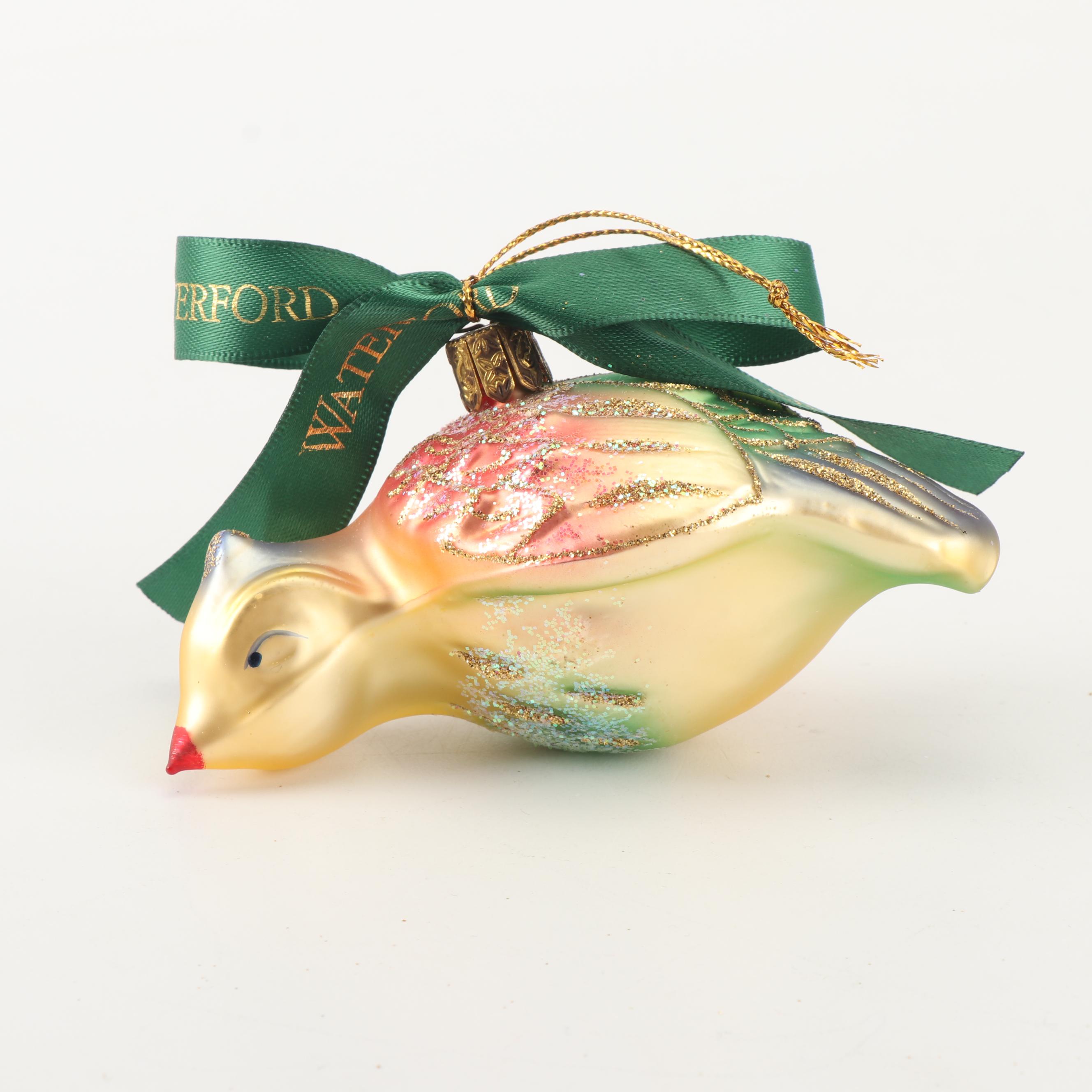 Waterford Holiday Heirlooms "Twelve Days of Christmas" Glass Ornaments