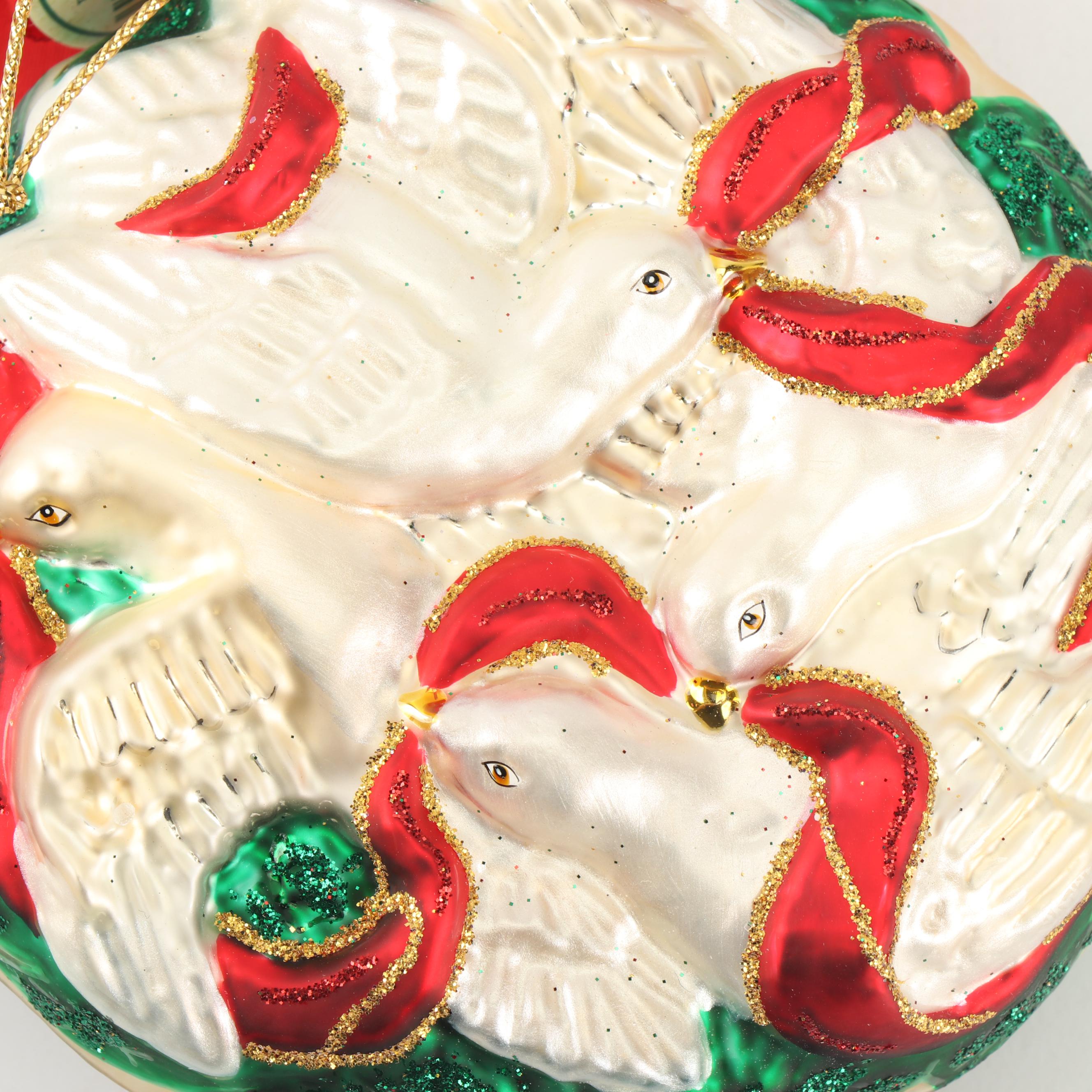 Waterford Holiday Heirlooms "Twelve Days of Christmas" Glass Ornaments