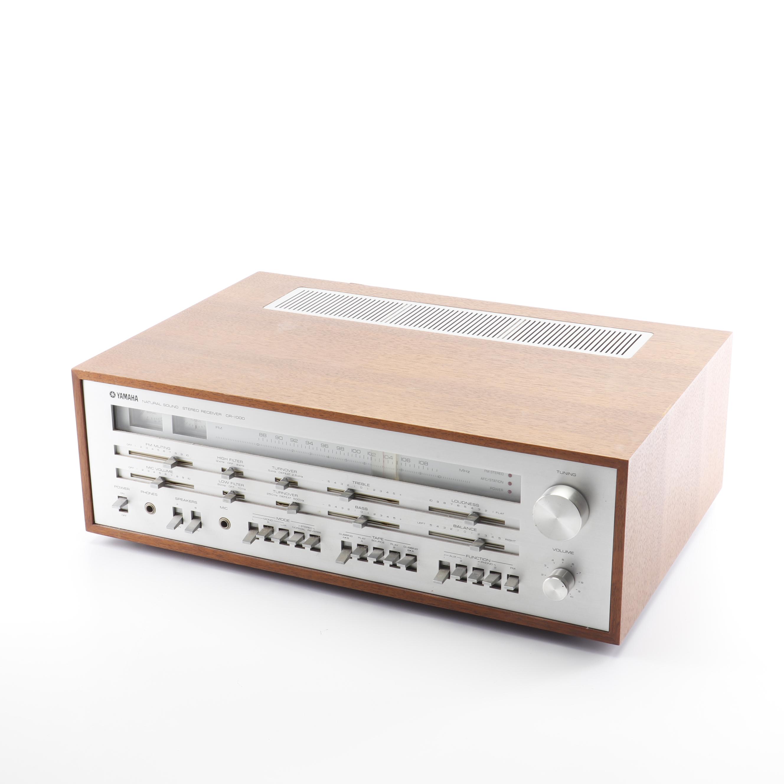 Yamaha CR-1000 Natural Sound AM/FM Stereo Receiver, Mid-1970s