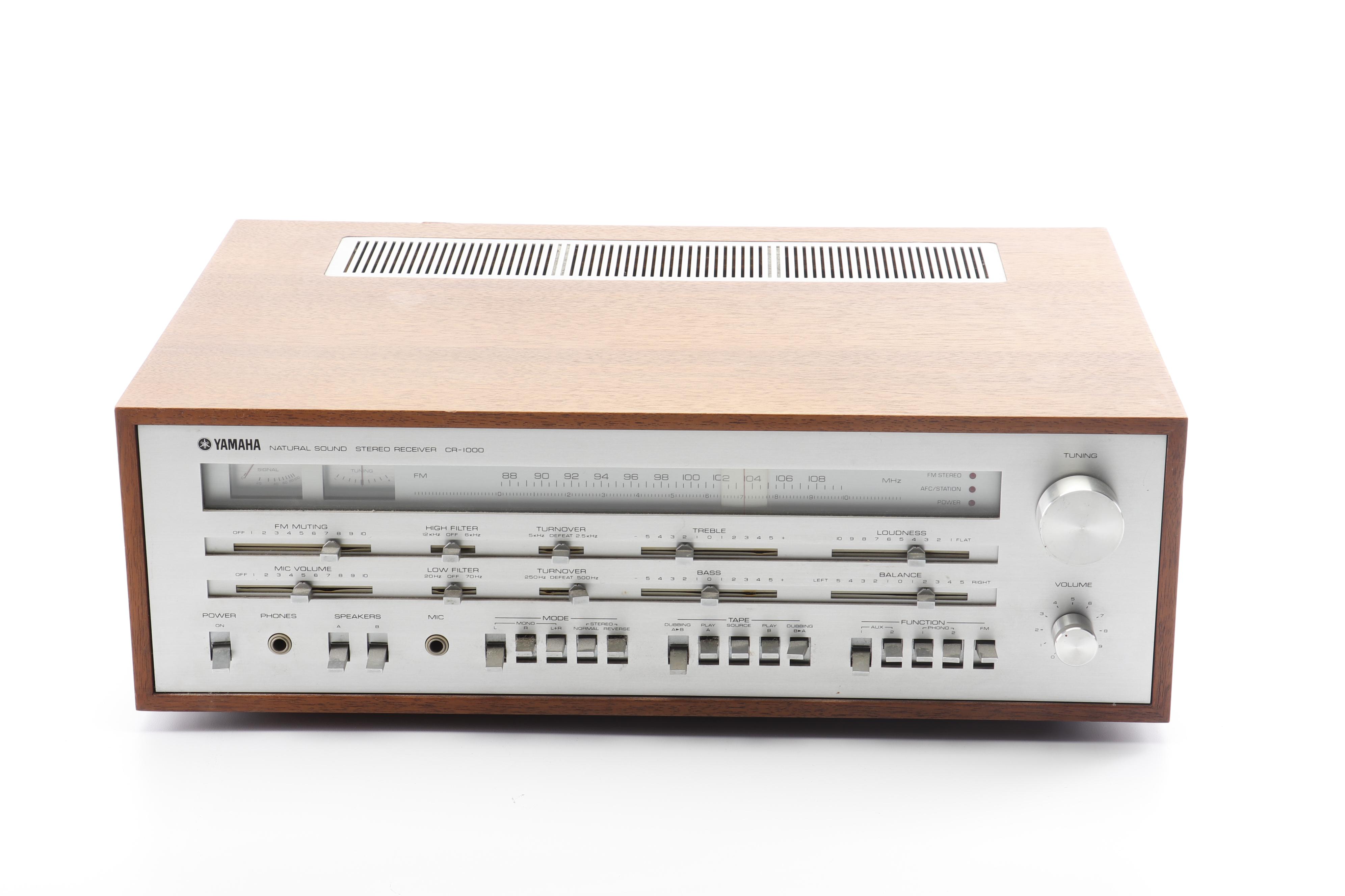 Yamaha CR-1000 Natural Sound AM/FM Stereo Receiver, Mid-1970s