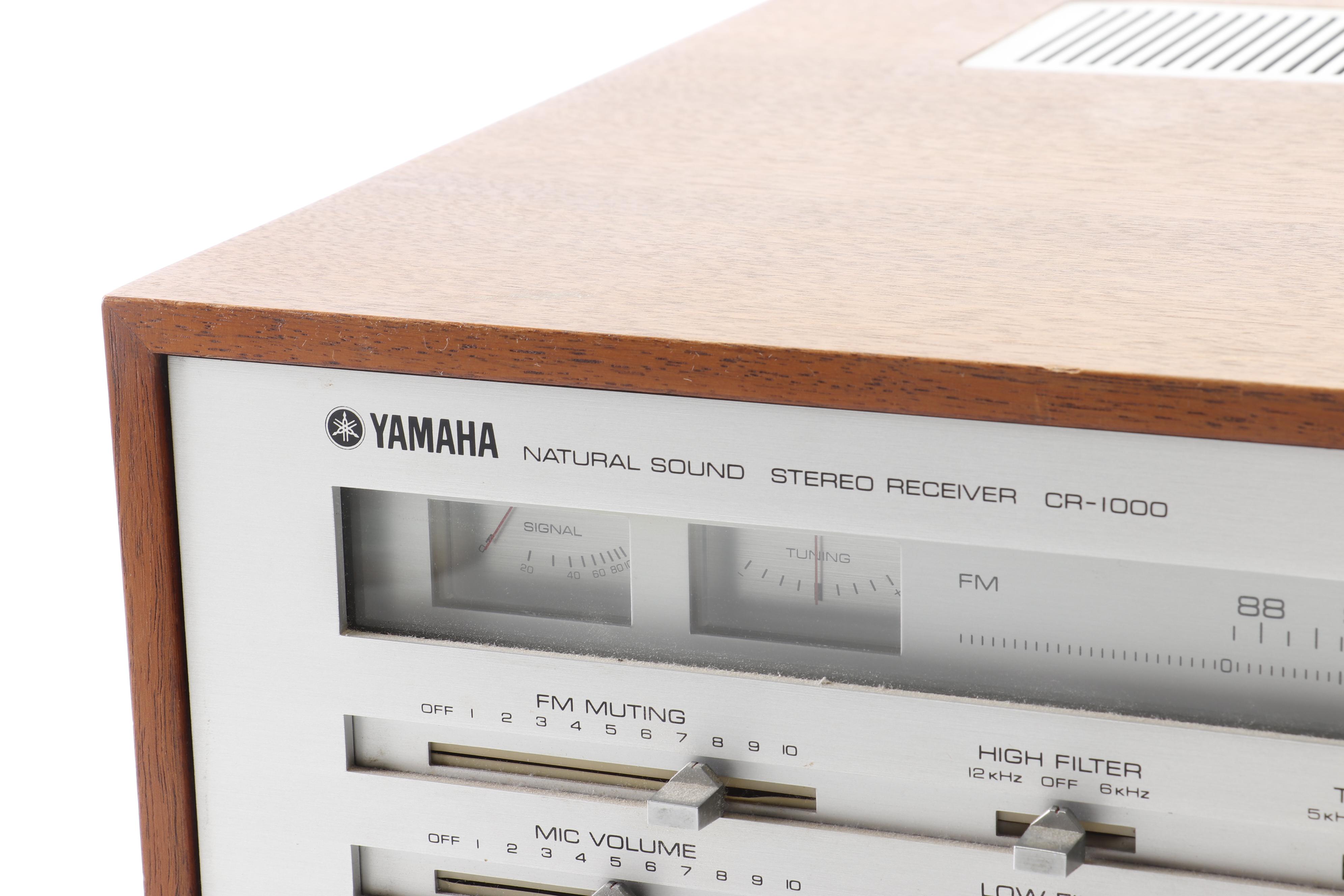 Yamaha CR-1000 Natural Sound AM/FM Stereo Receiver, Mid-1970s