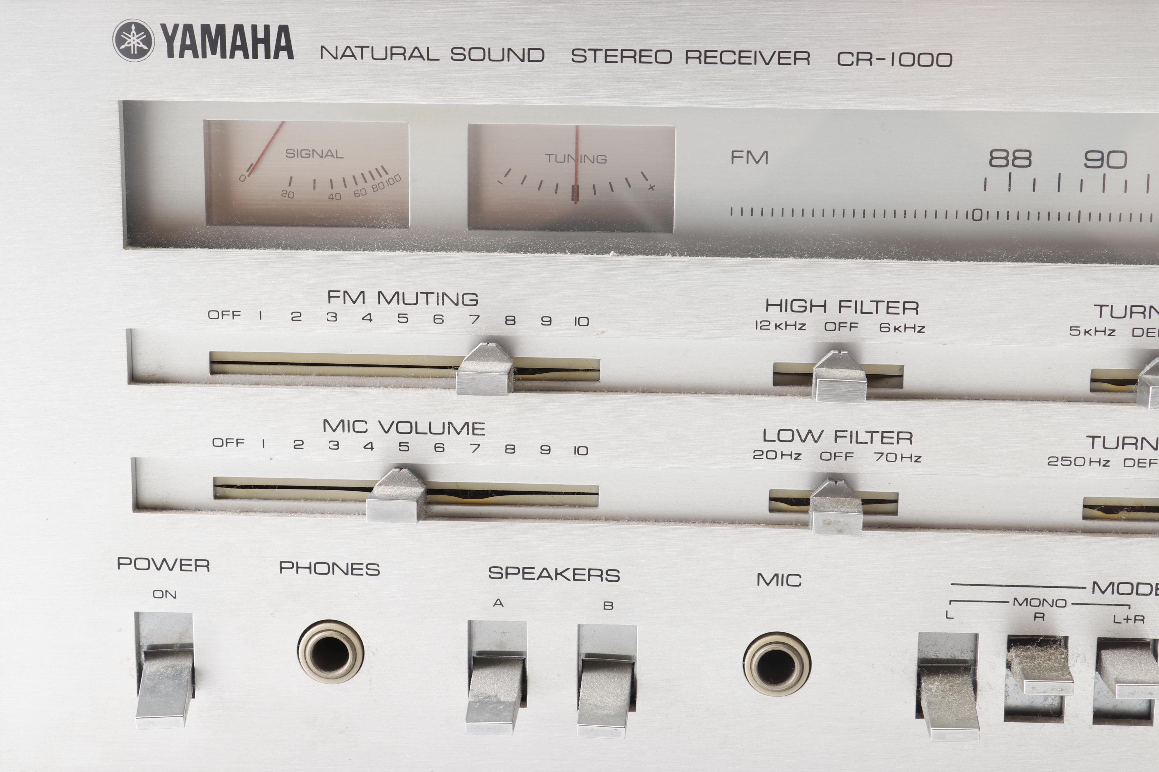 Yamaha CR-1000 Natural Sound AM/FM Stereo Receiver, Mid-1970s