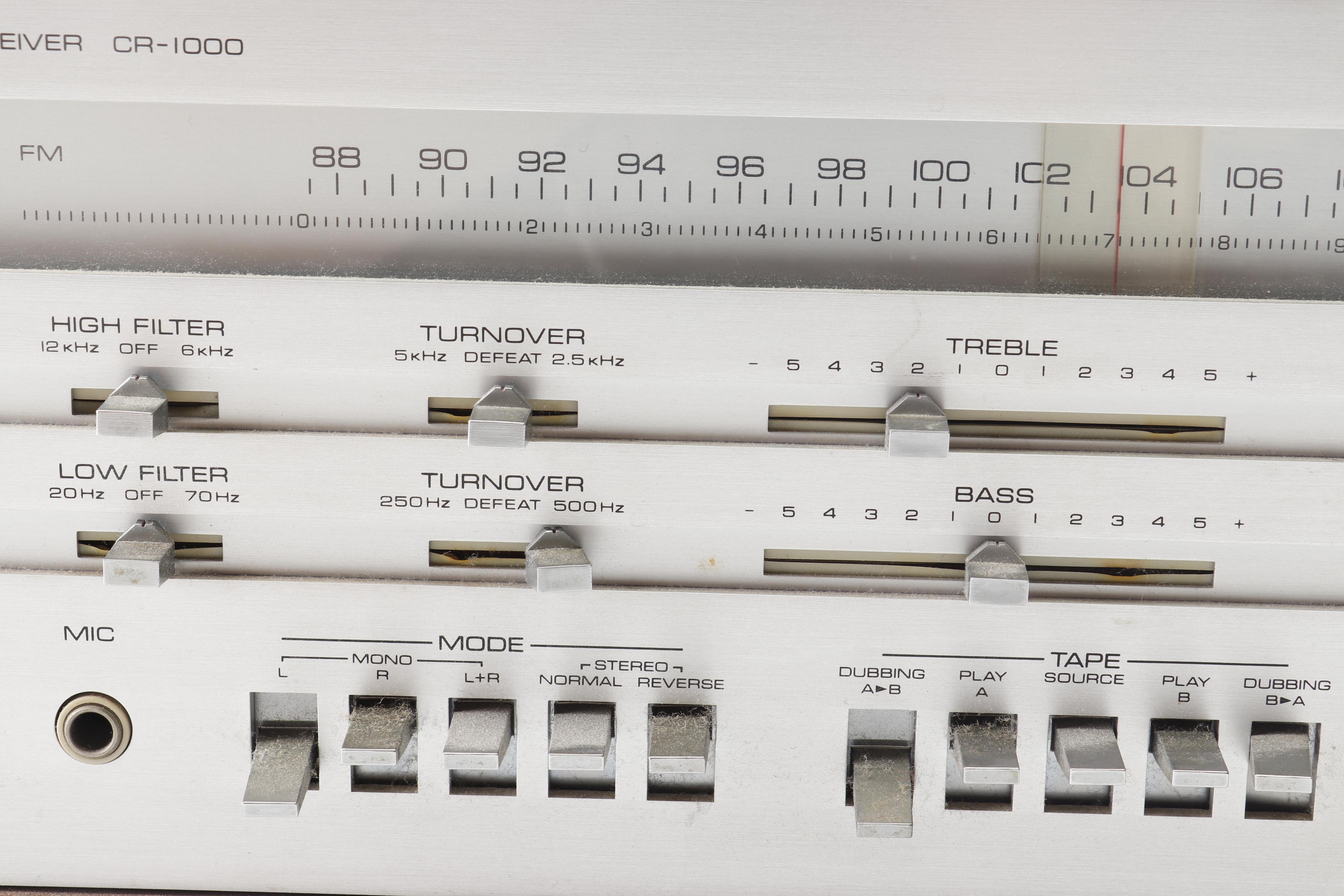 Yamaha CR-1000 Natural Sound AM/FM Stereo Receiver, Mid-1970s