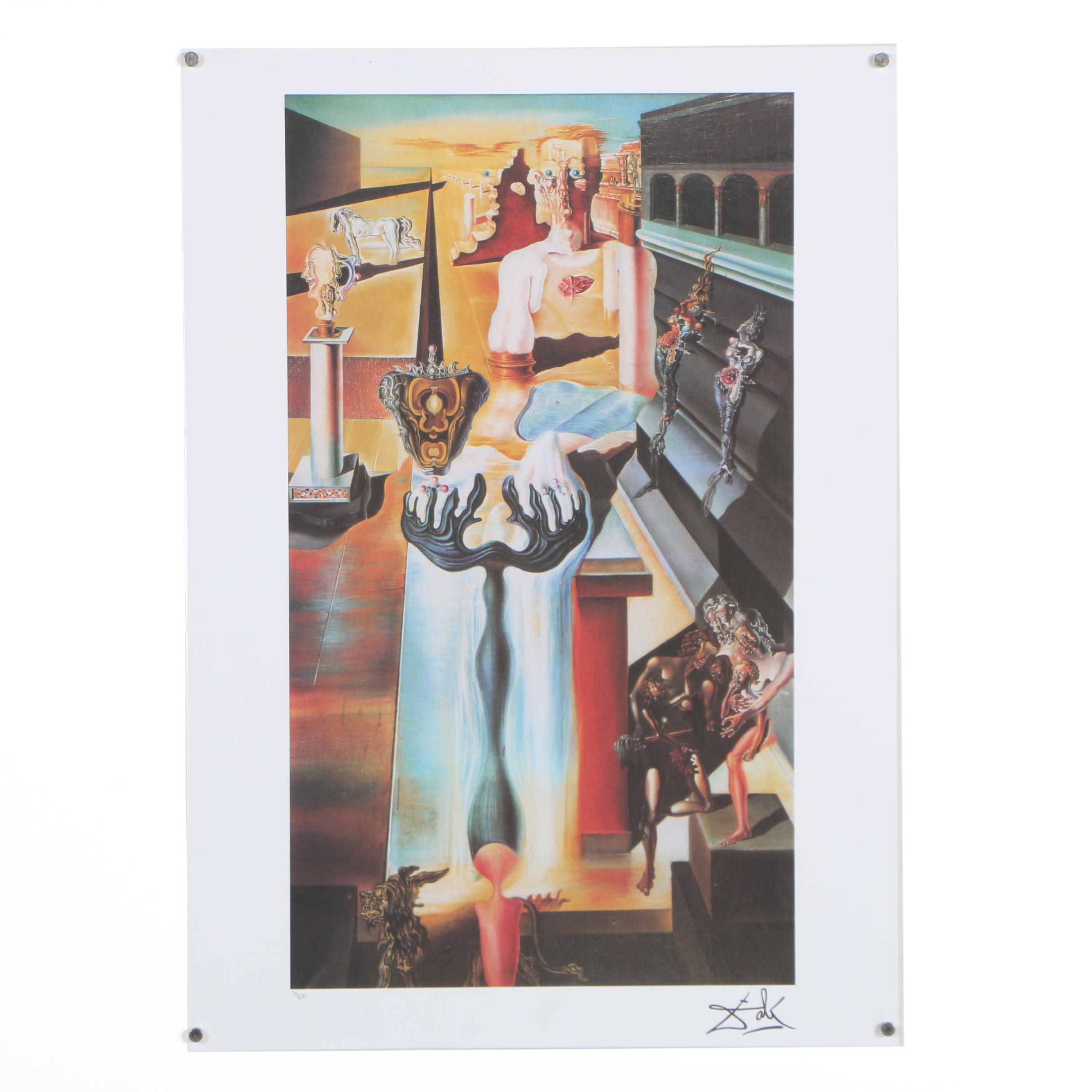 Offset Lithograph after Salvador Dali "Invisible Man"