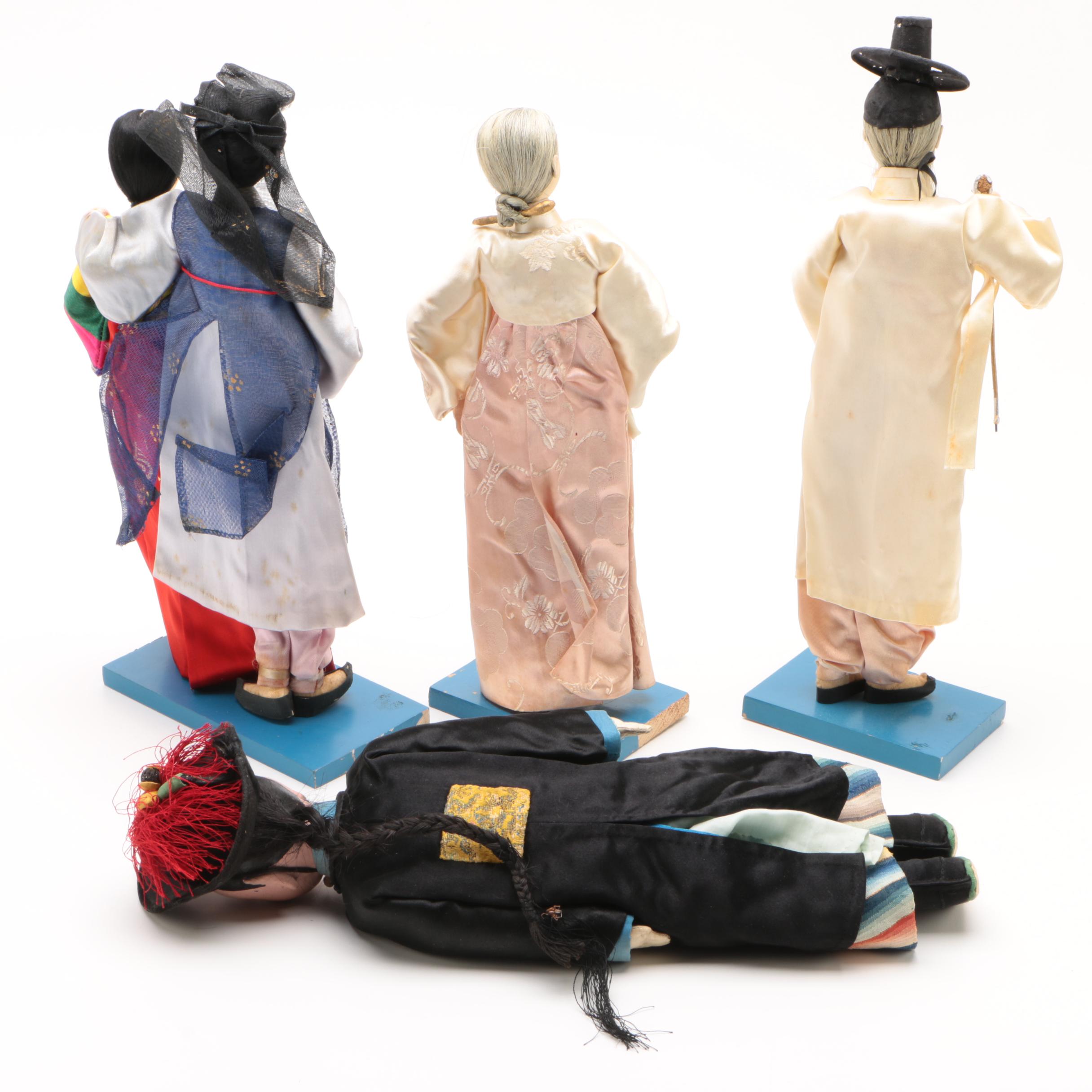 Min Ye Korean Costume Dolls Including Bride and Groom