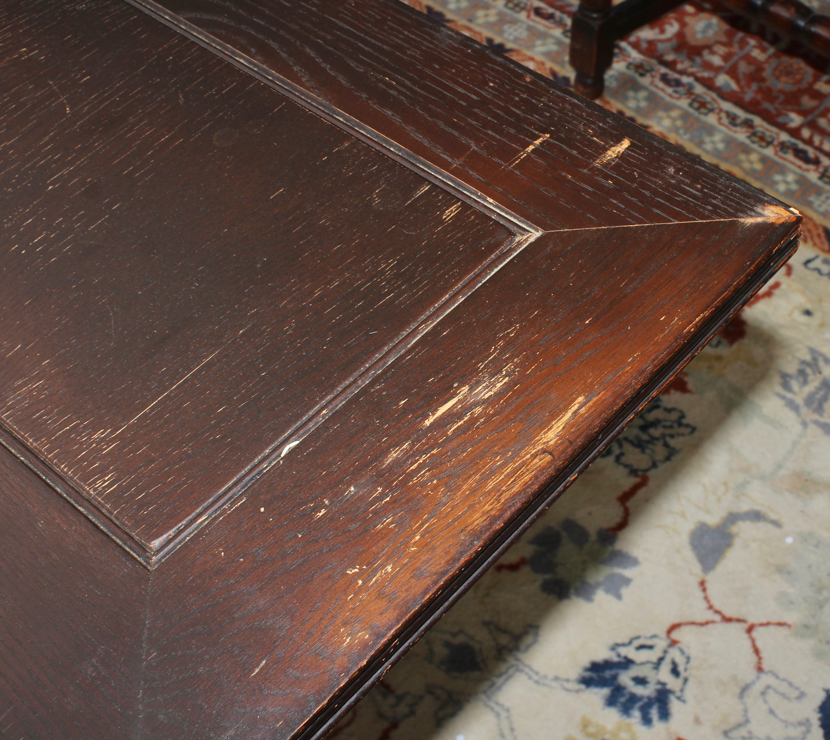 Vintage Mediterranean Style Mahogany Dining Table and Chairs