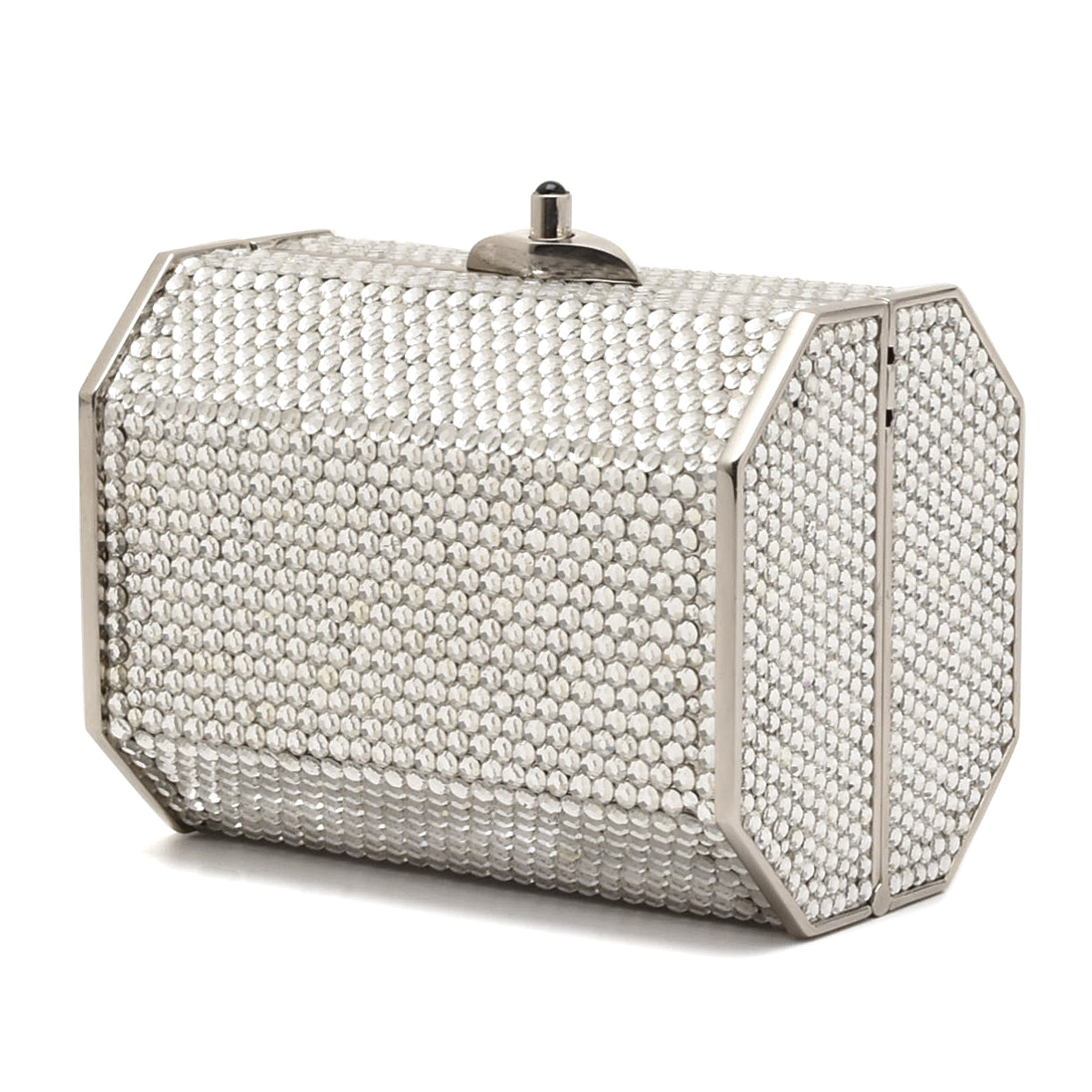 Judith Leiber New York Swarovski Crystal Minaudière with Accoutrements