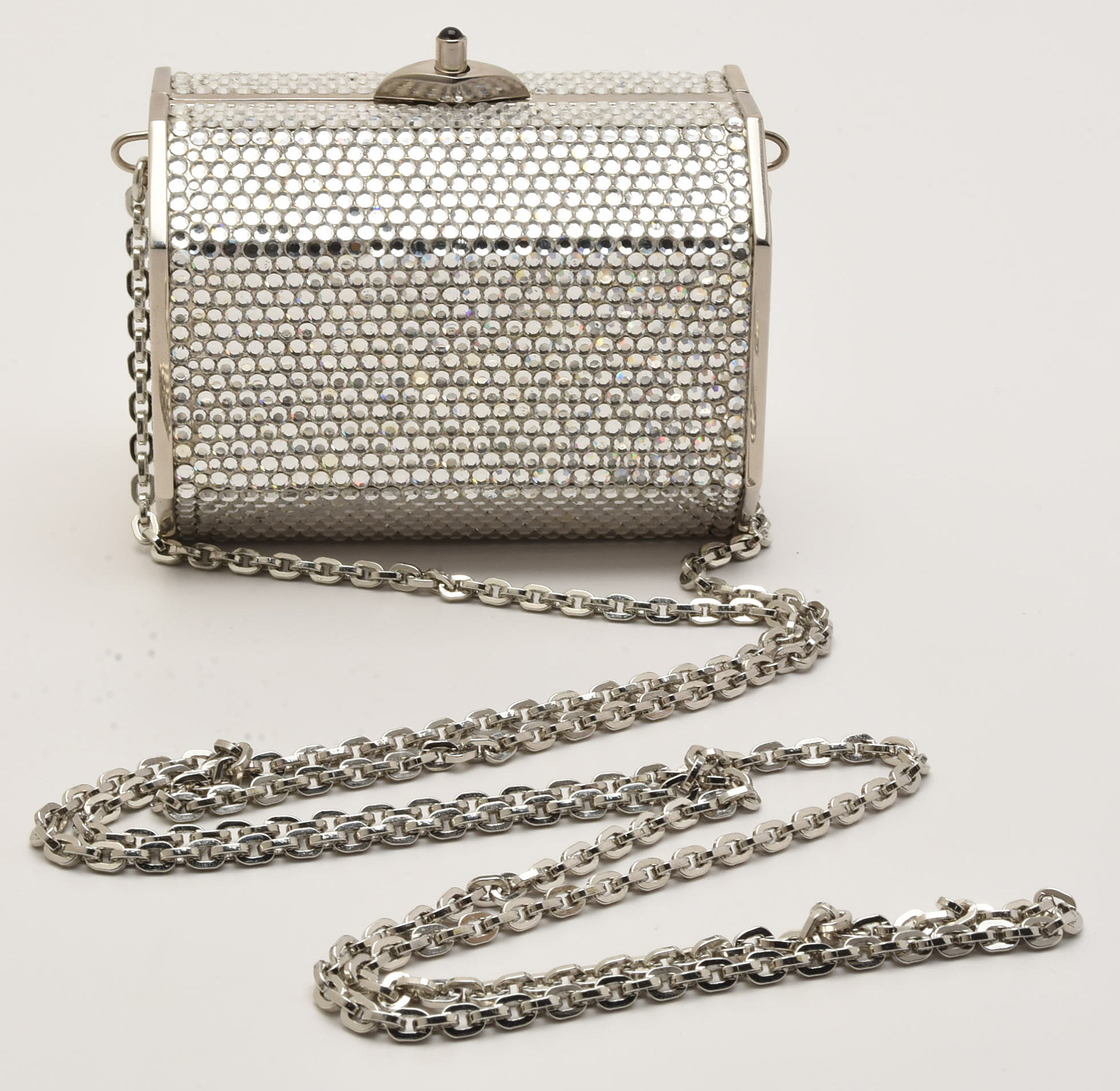 Judith Leiber New York Swarovski Crystal Minaudière with Accoutrements