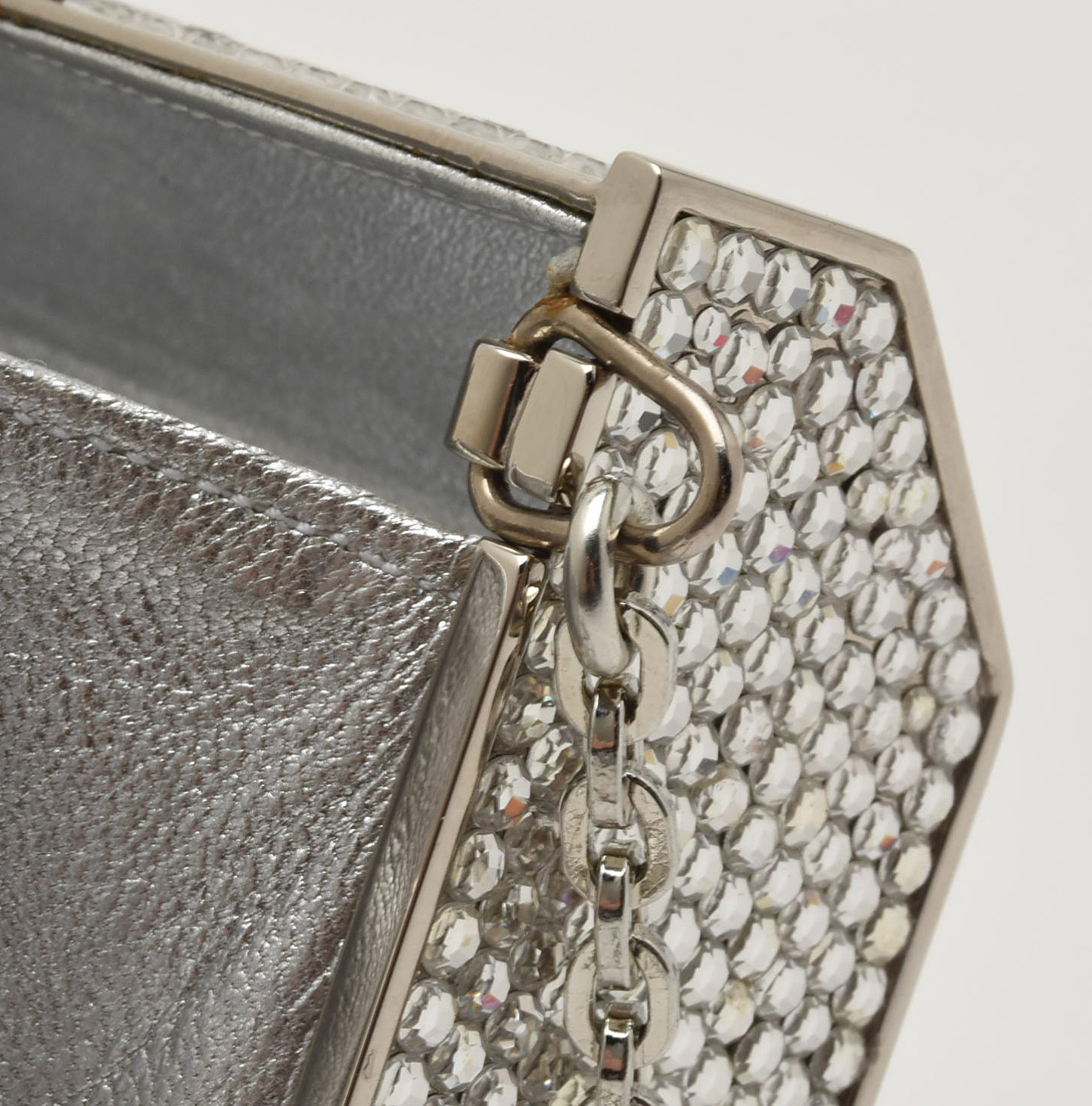 Judith Leiber New York Swarovski Crystal Minaudière with Accoutrements