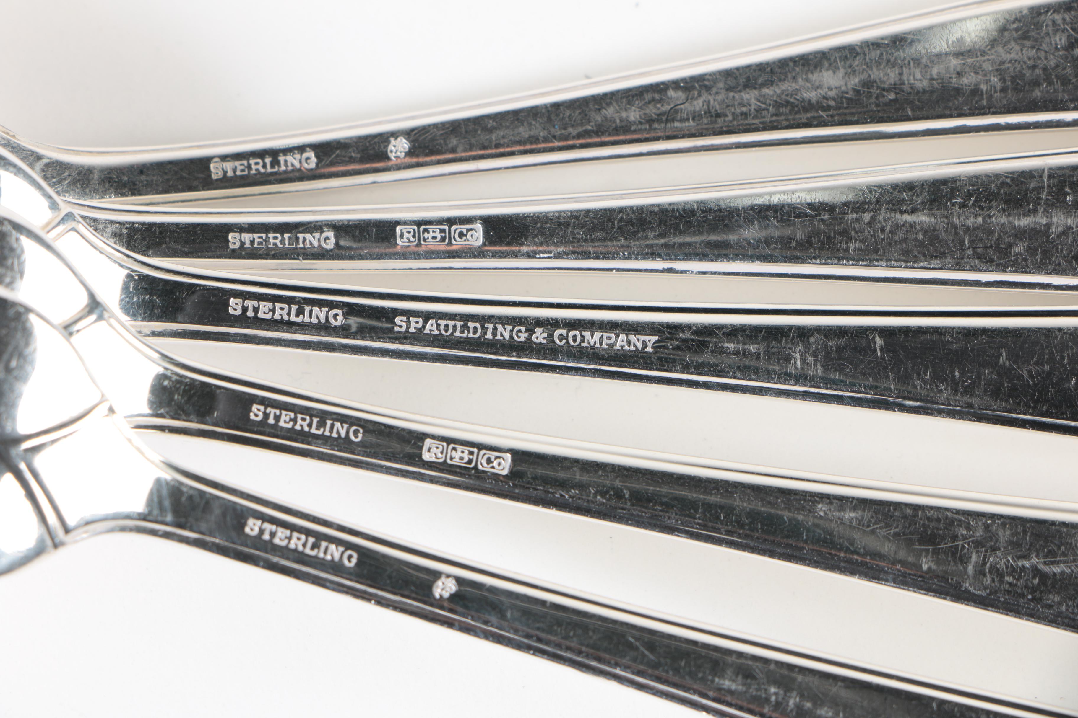 R. Blackinton & Co. "Compton" Sterling Silver Flatware with Chest