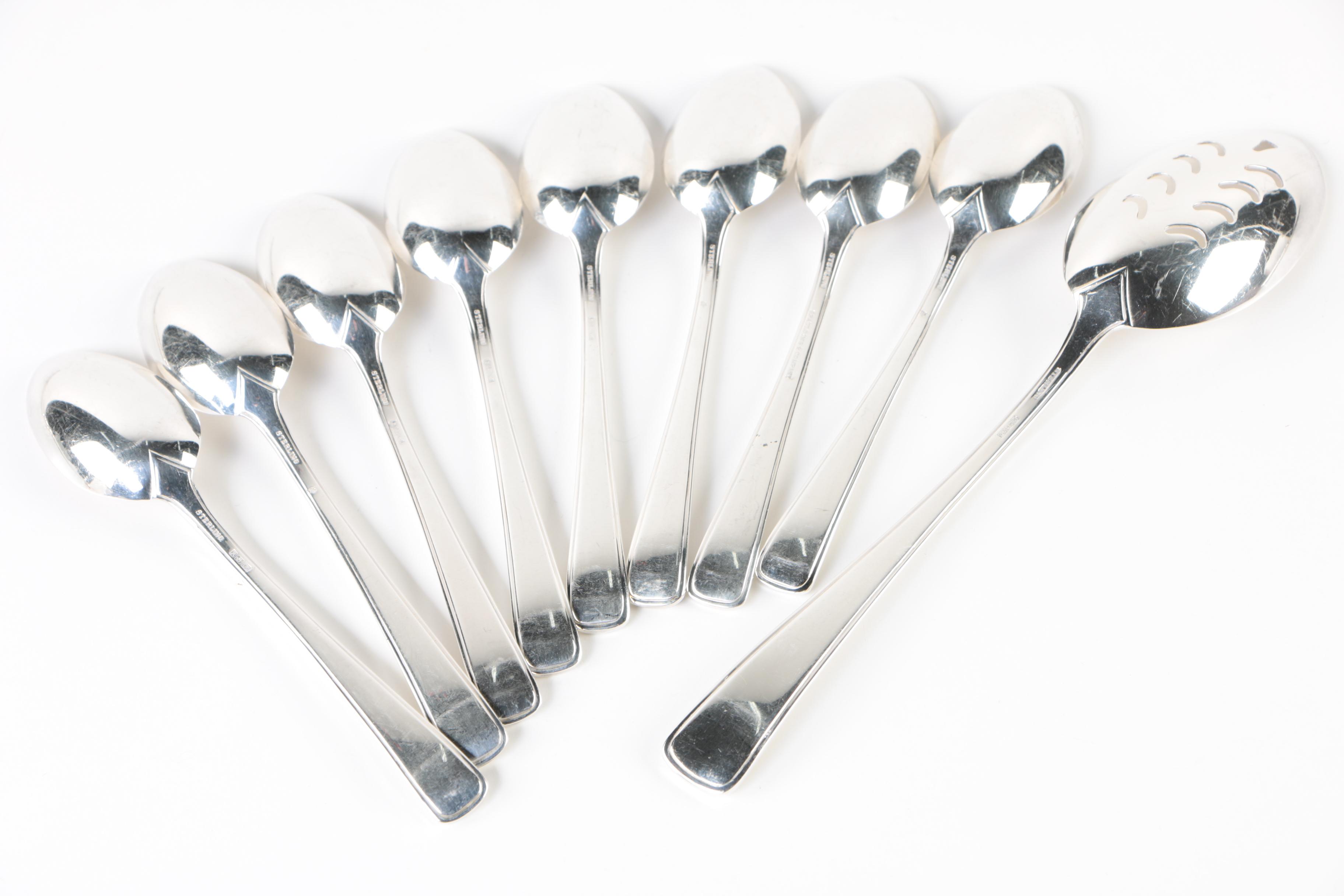 R. Blackinton & Co. "Compton" Sterling Silver Flatware with Chest