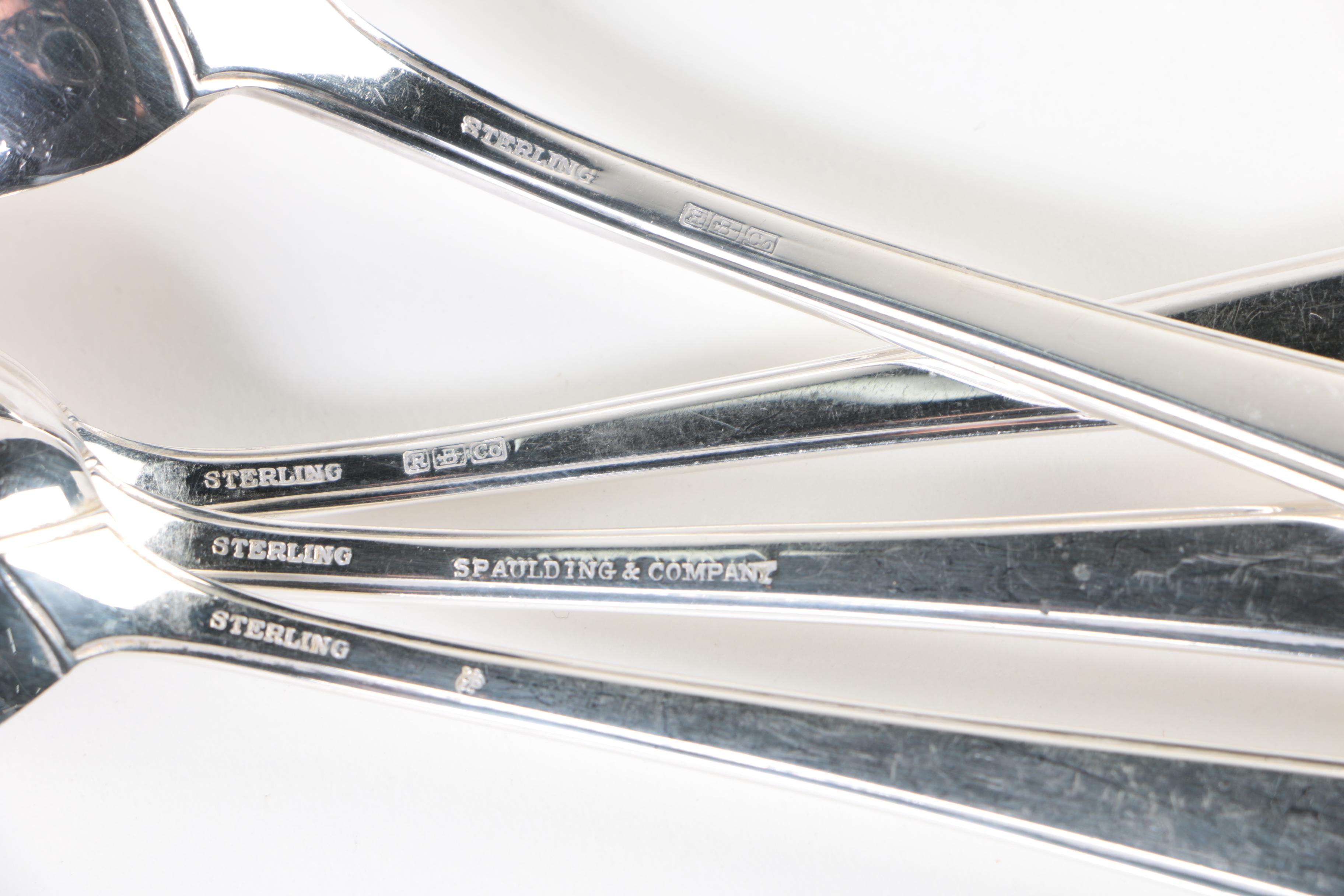 R. Blackinton & Co. "Compton" Sterling Silver Flatware with Chest