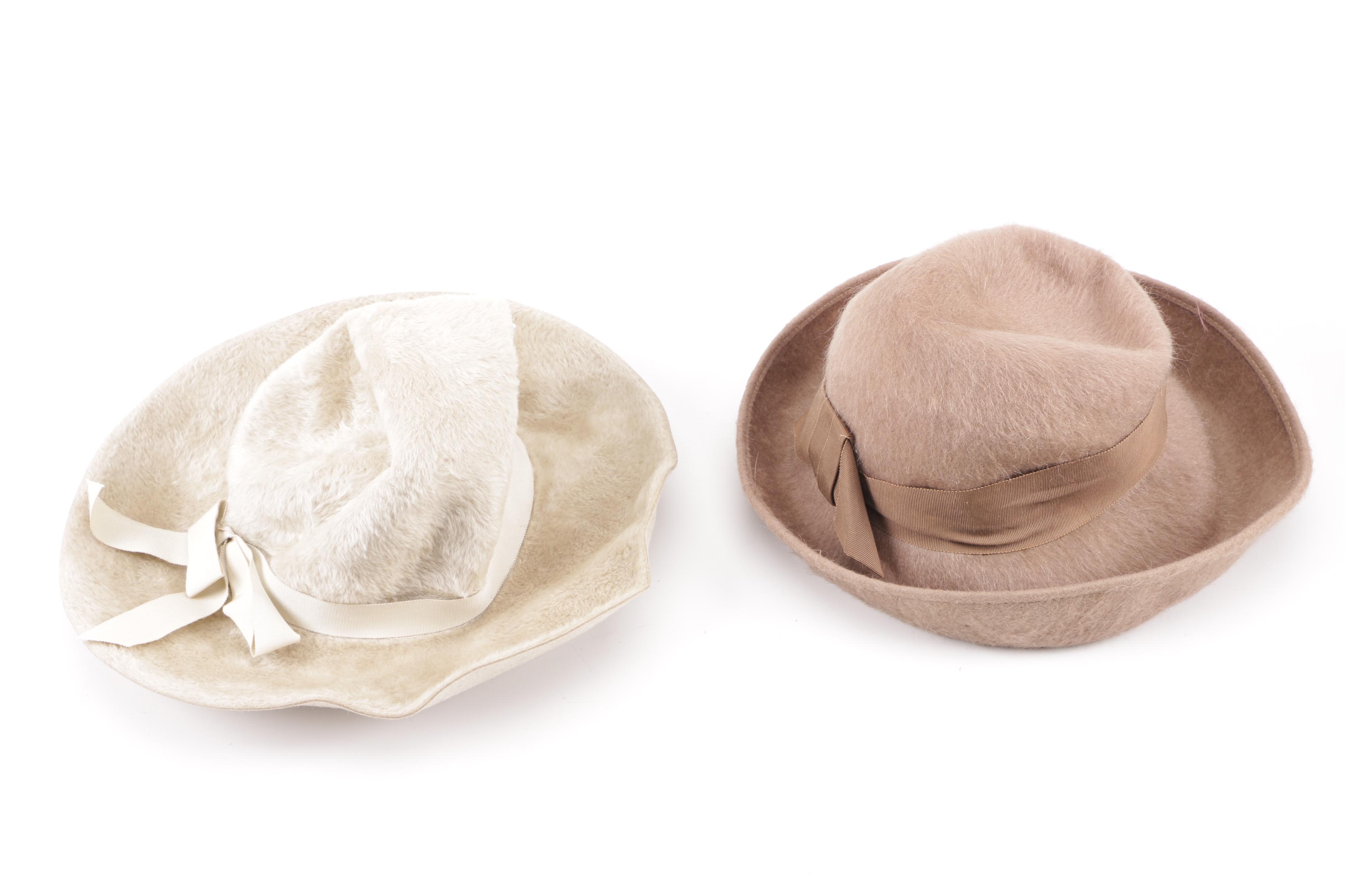 1970s Vintage Duchess, Empress, and Other Sheared Fur, Mohair and Wool Hats